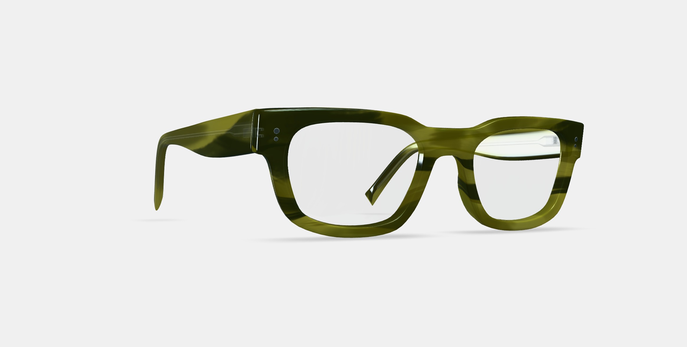 Herman Eyeglasses in Striped Artichoke 3D model_9