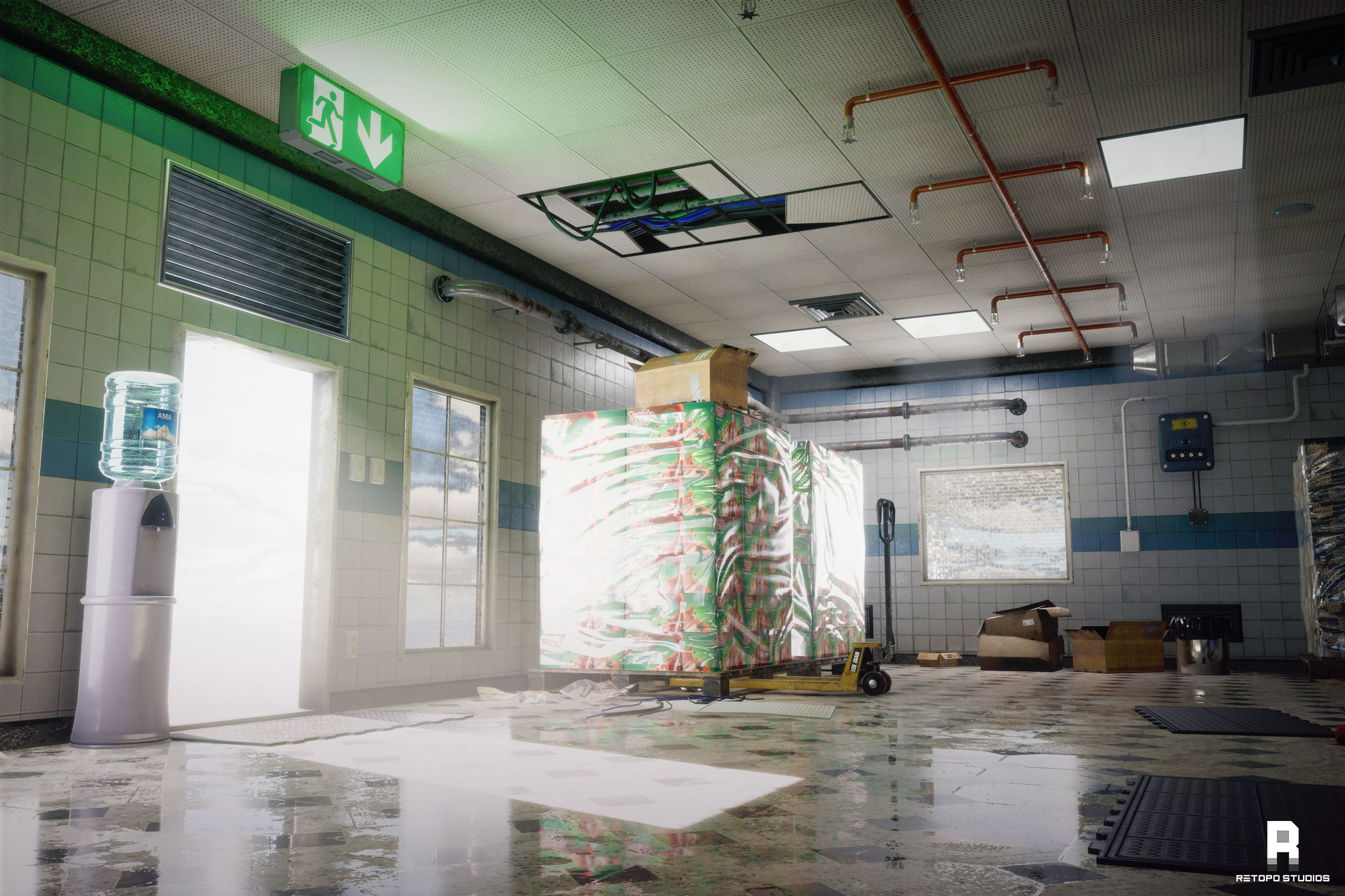 Restaurant Kitchen MODULAR - UNITY --Hdrp-Urp-- Low-poly 3D model_7