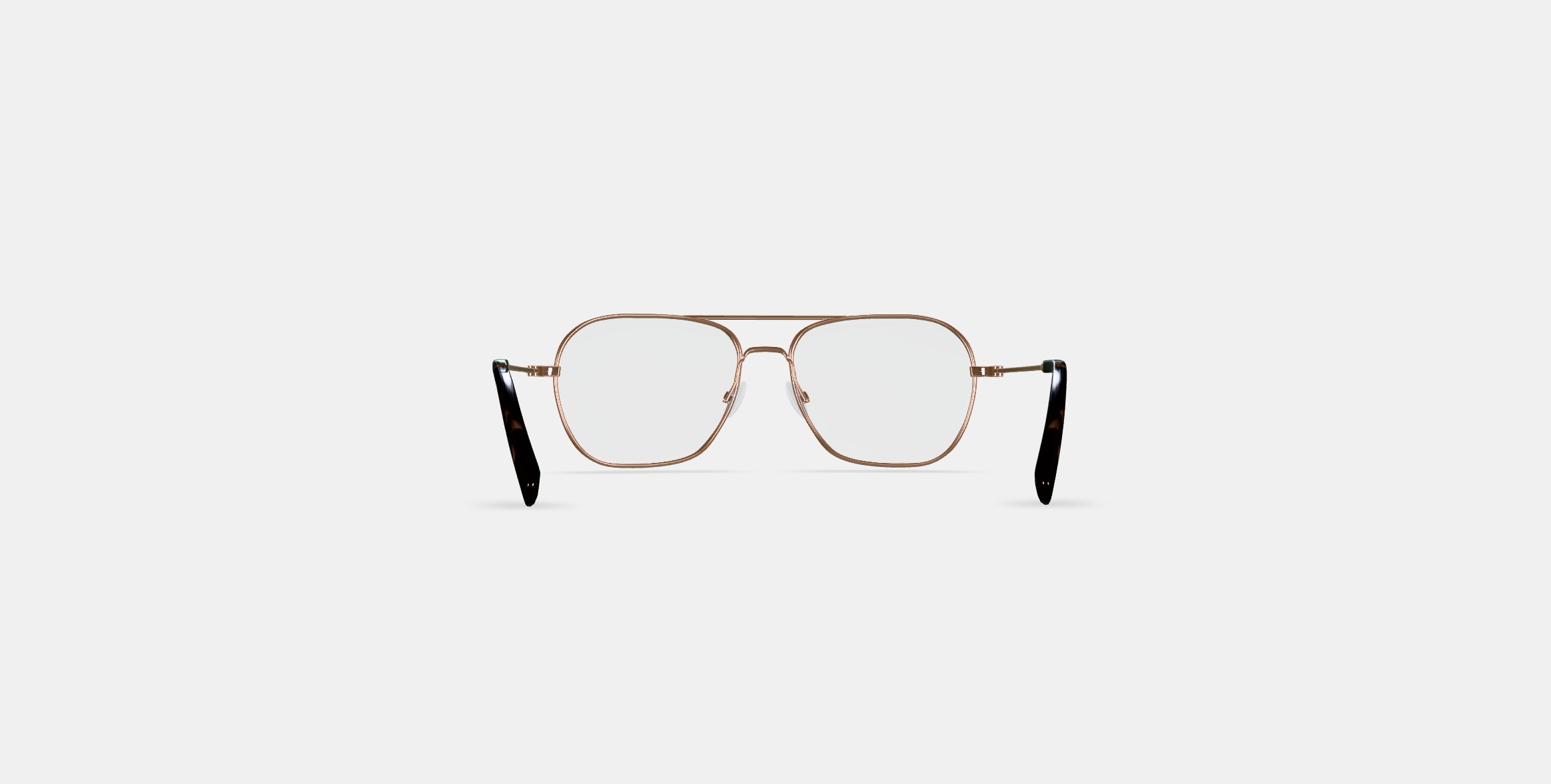 Abe Eyeglasses in Polished Gold 3D model_14