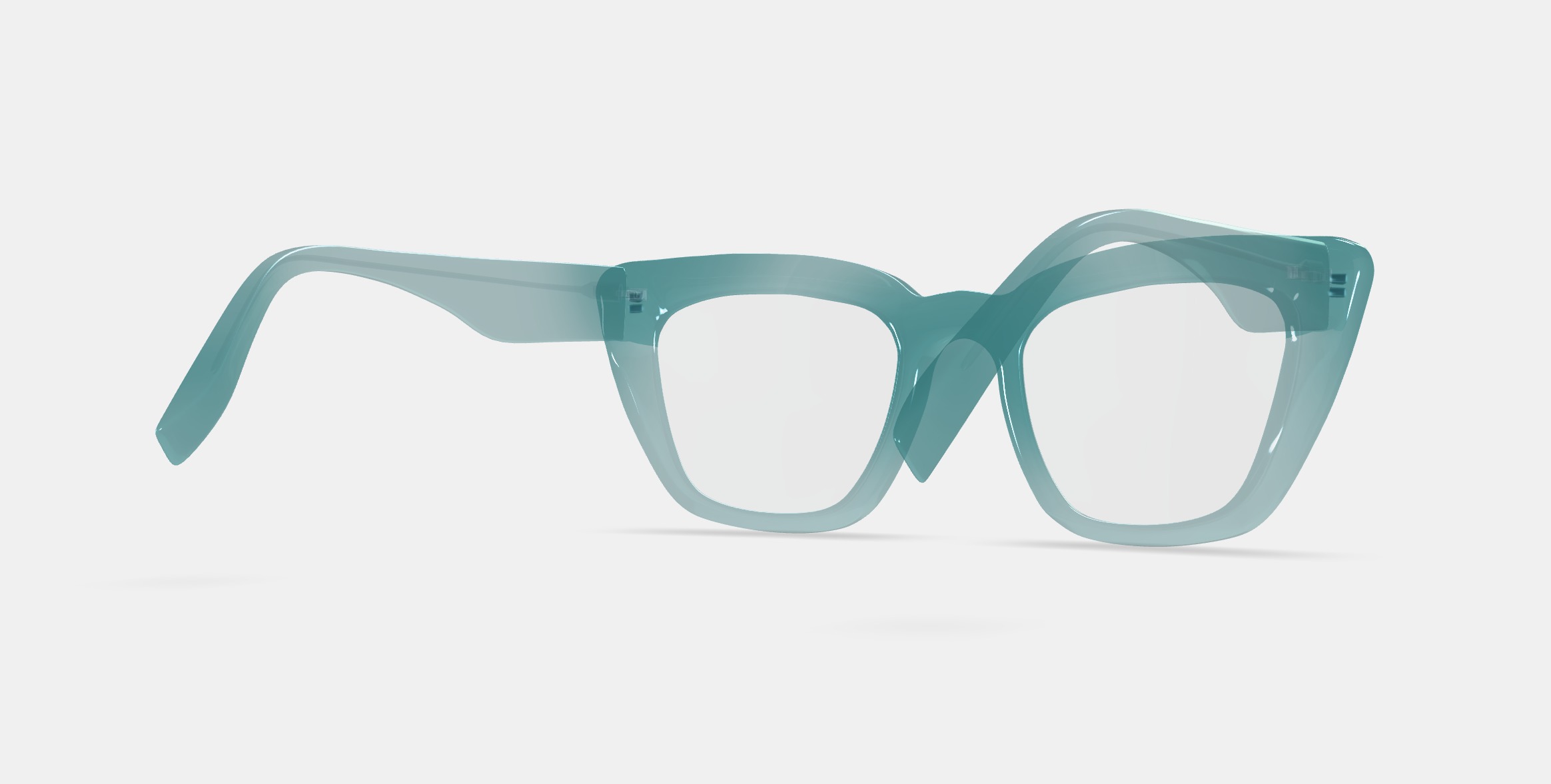Lorena Eyeglasses in Viridian 3D model_7