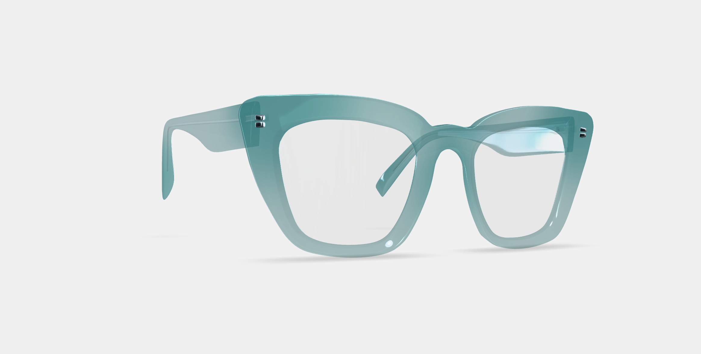 Lorena Eyeglasses in Viridian 3D model_9