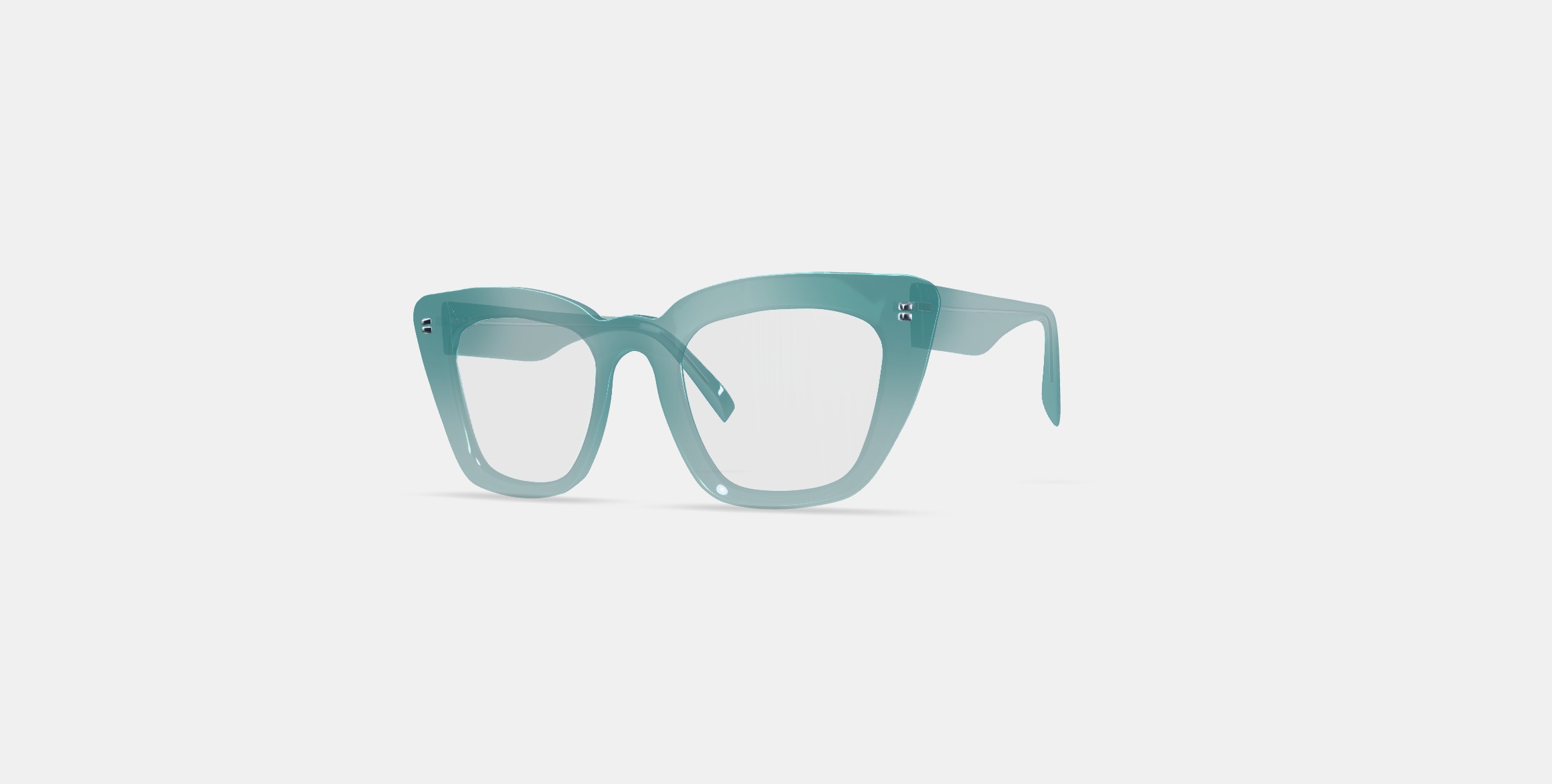 Lorena Eyeglasses in Viridian 3D model_12