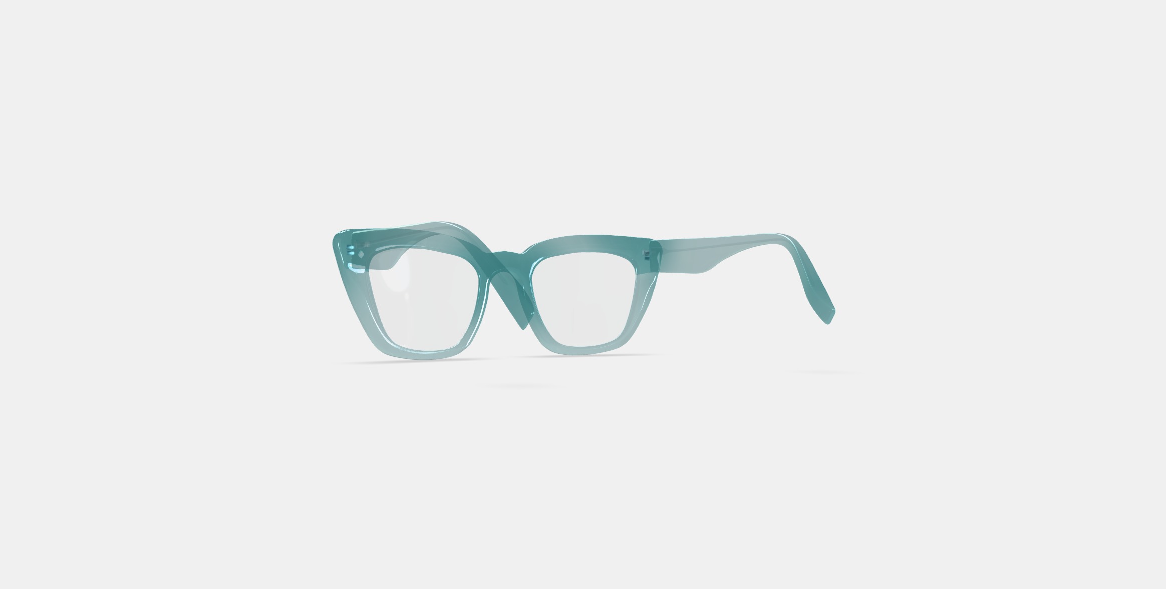 Lorena Eyeglasses in Viridian 3D model_16