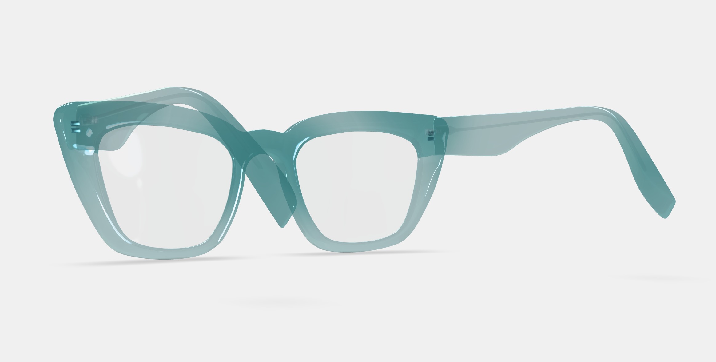 Lorena Eyeglasses in Viridian 3D model_3