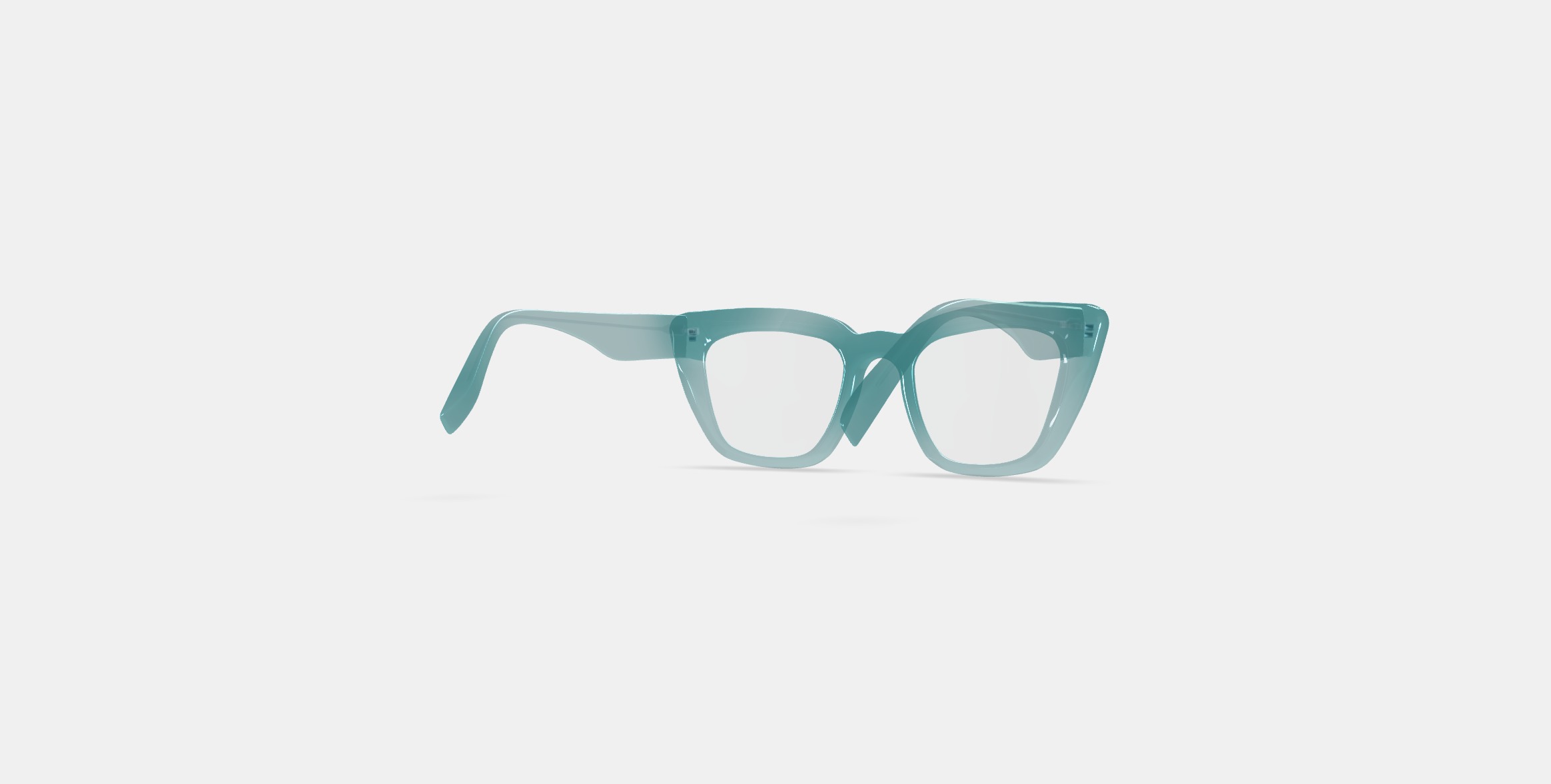 Lorena Eyeglasses in Viridian 3D model_4