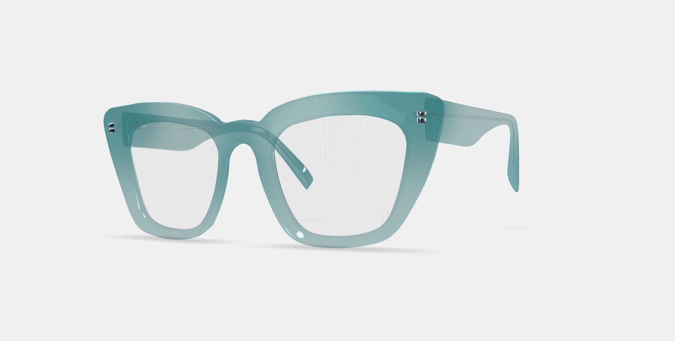 Lorena Eyeglasses in Viridian 3D model_13