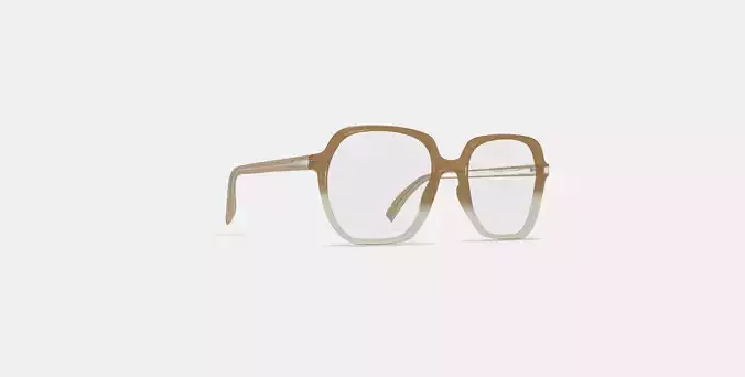 Willetta Eyeglasses in Chai Crystal Fade 3D model