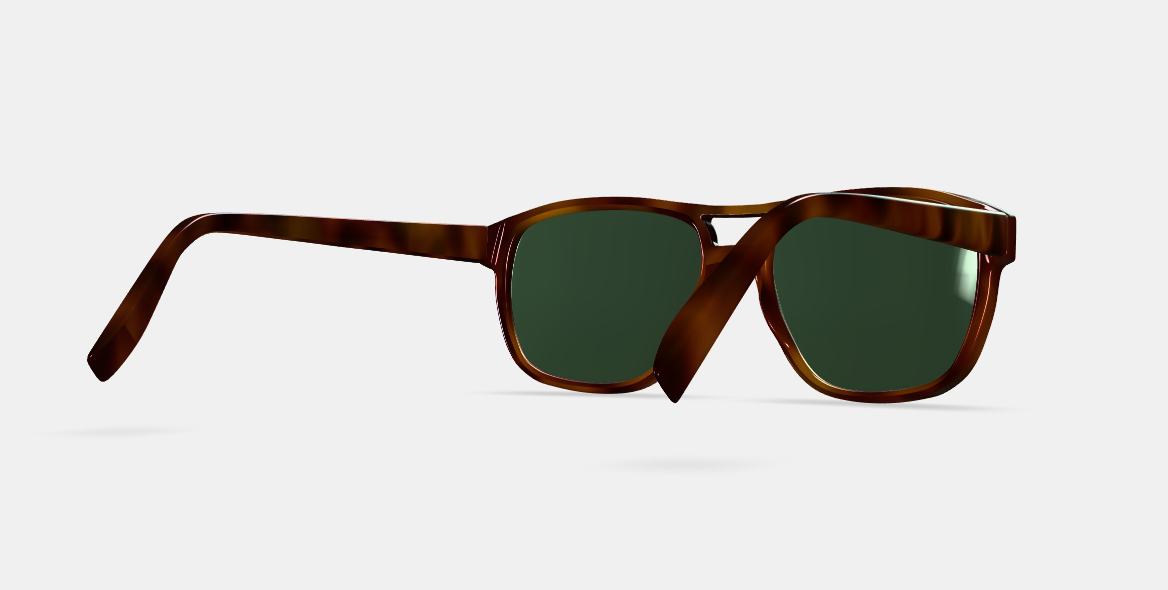 Ortega Sunglasses in Peppercorn Tortoise 3D model_7