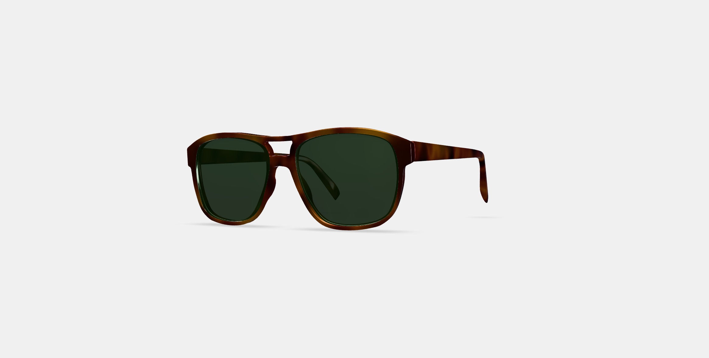 Ortega Sunglasses in Peppercorn Tortoise 3D model_12