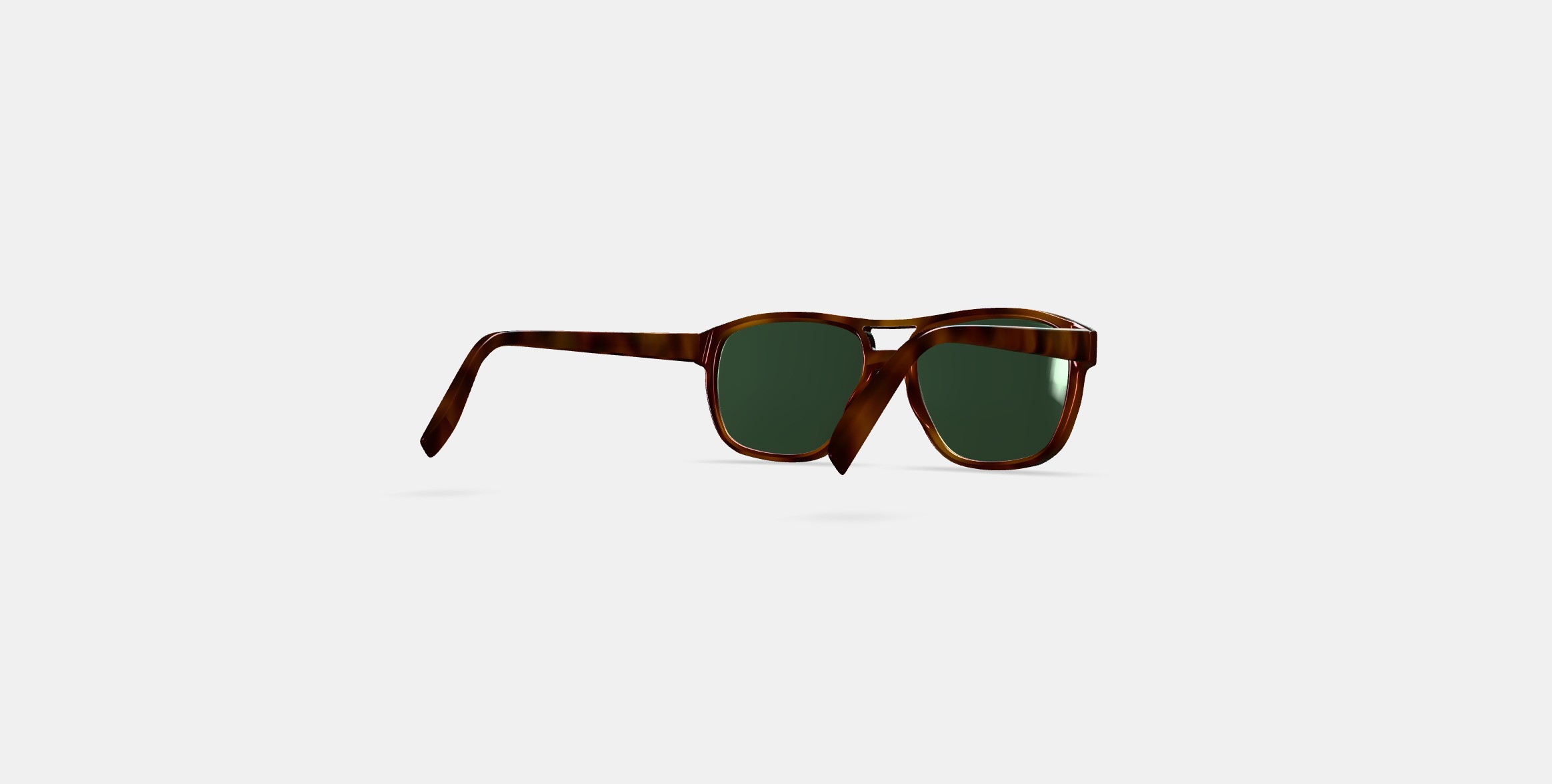 Ortega Sunglasses in Peppercorn Tortoise 3D model_2