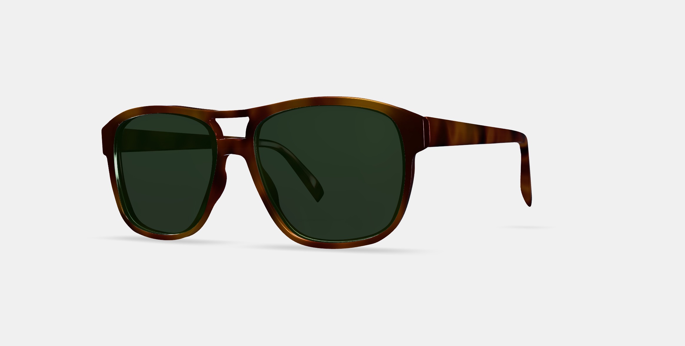 Ortega Sunglasses in Peppercorn Tortoise 3D model_13