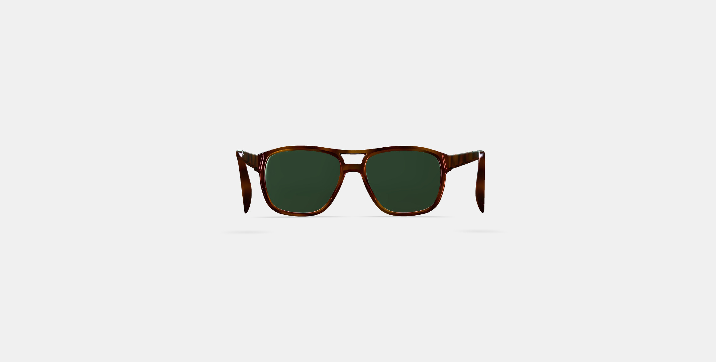 Ortega Sunglasses in Peppercorn Tortoise 3D model_14