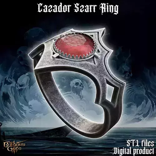 Fantasy Cazador Szarr Cosplay Ring Baldurs Gate 3 3D print model