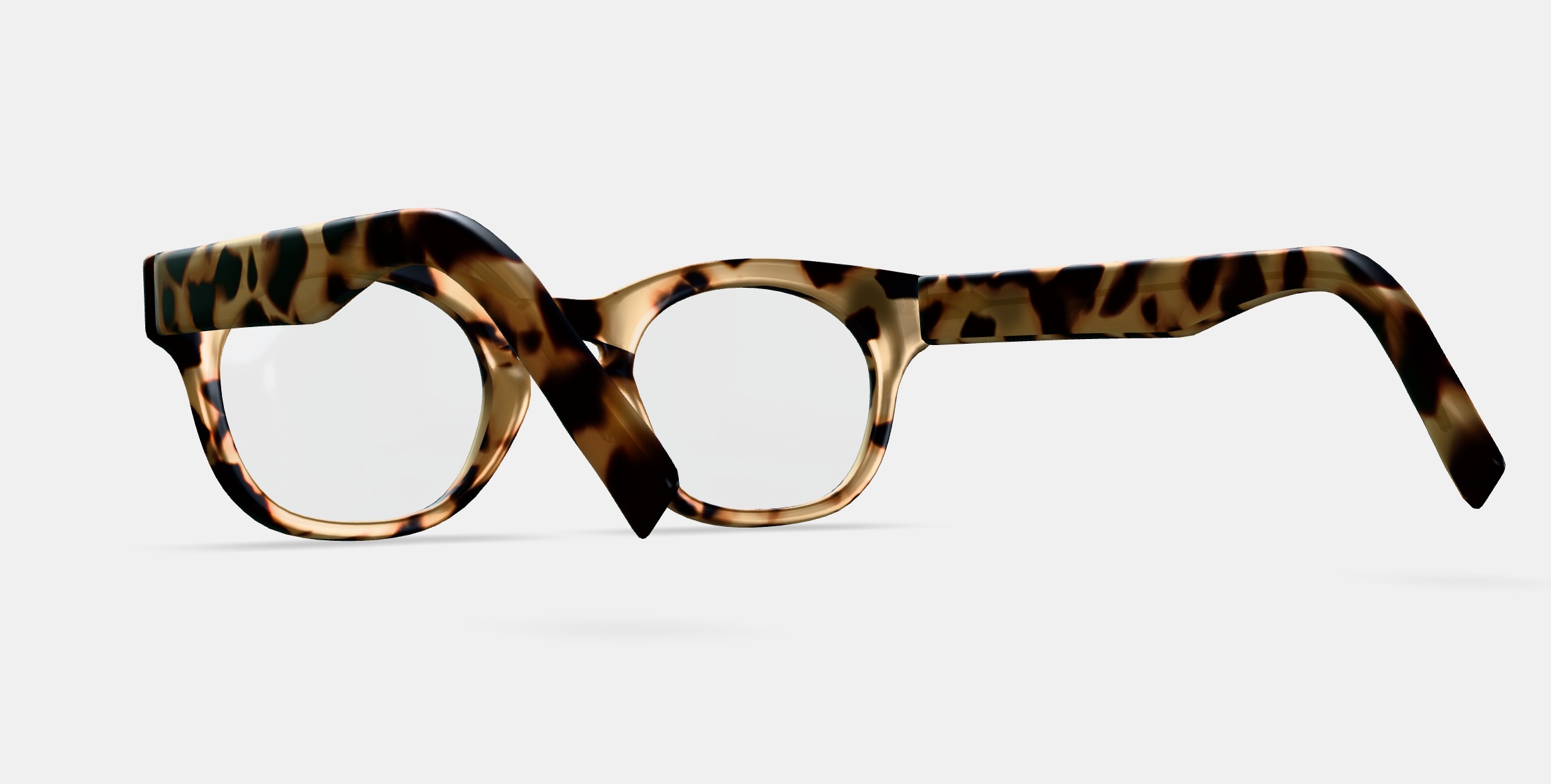 Kimball Eyeglasses in Marzipan Tortoise 3D model_4