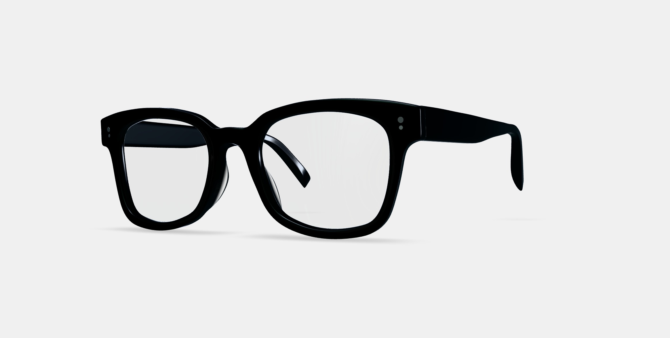 Drew Eyeglasses in Jet Black 3D model_13