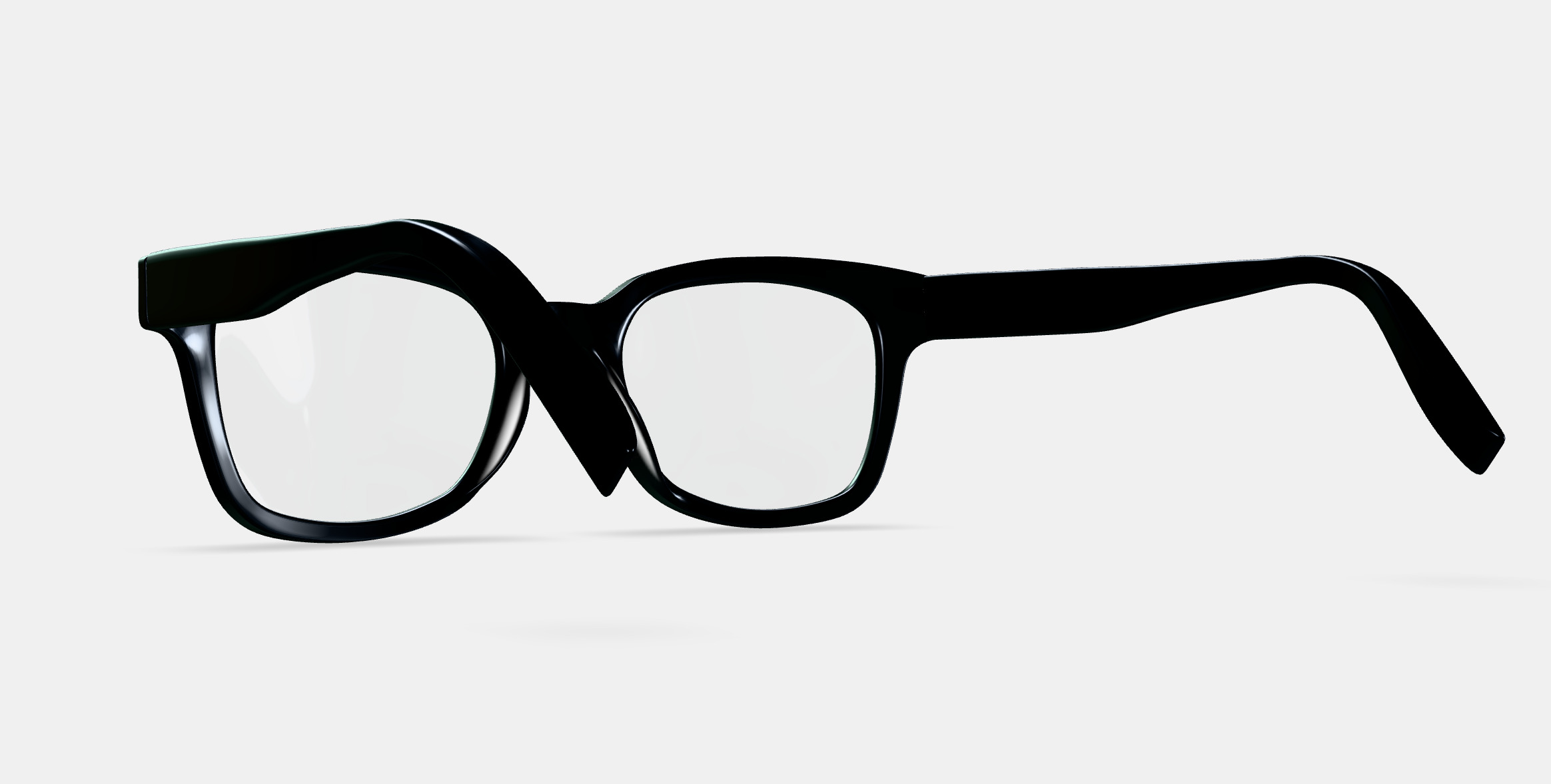 Drew Eyeglasses in Jet Black 3D model_2