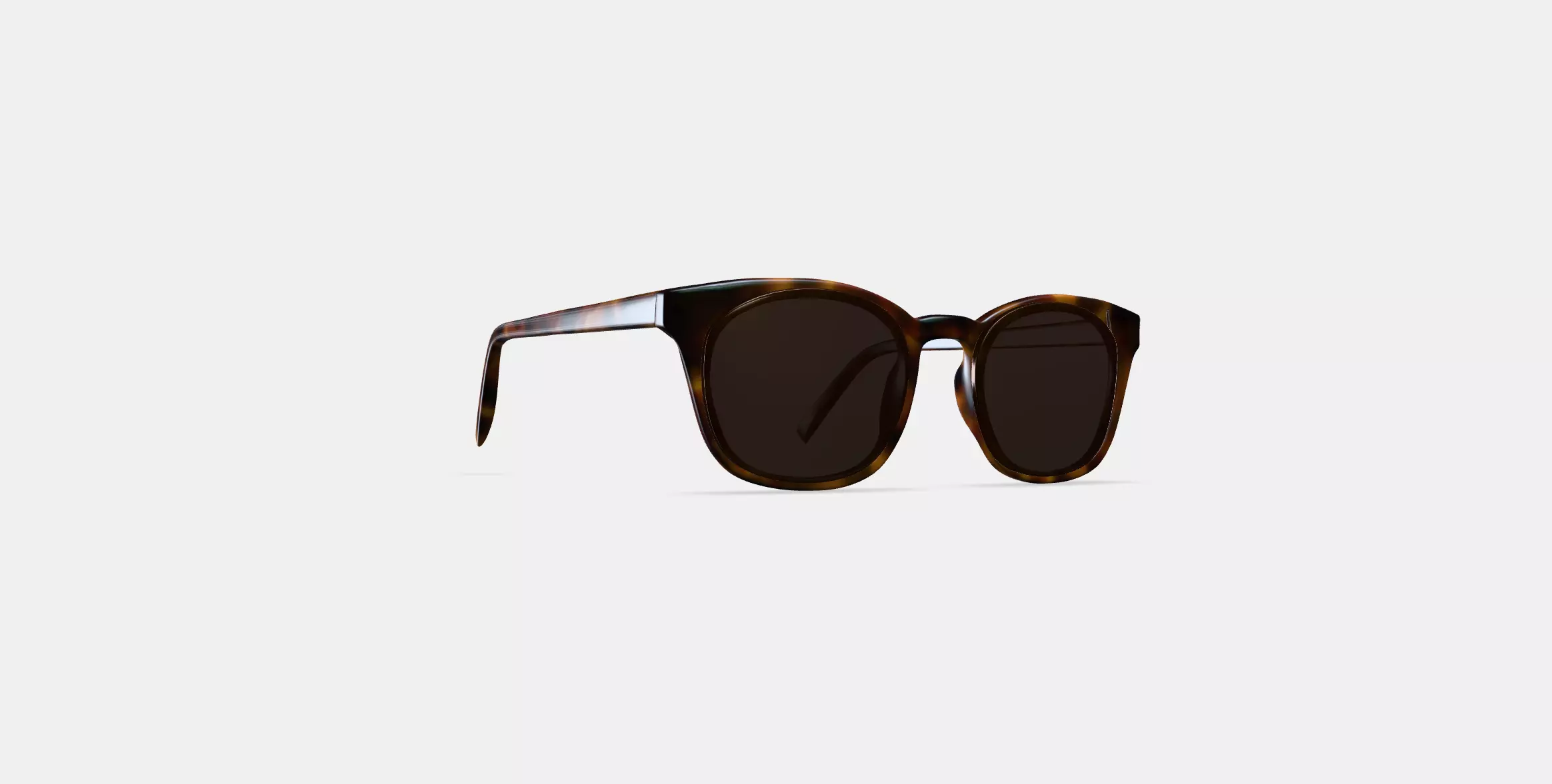 Newman Sunglasses in Woodgrain Tortoise 3D model_0