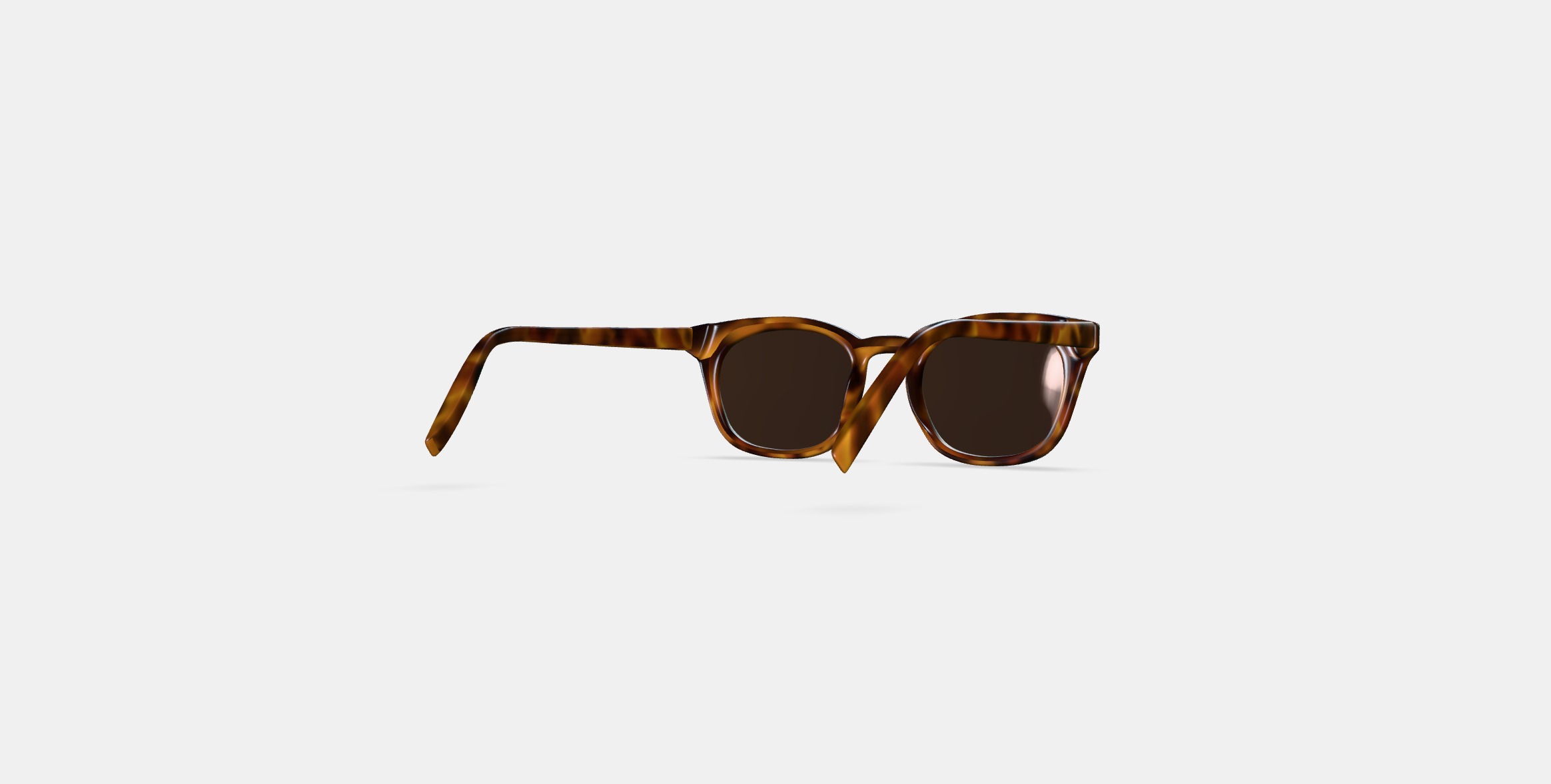 Newman Sunglasses in Woodgrain Tortoise 3D model_5