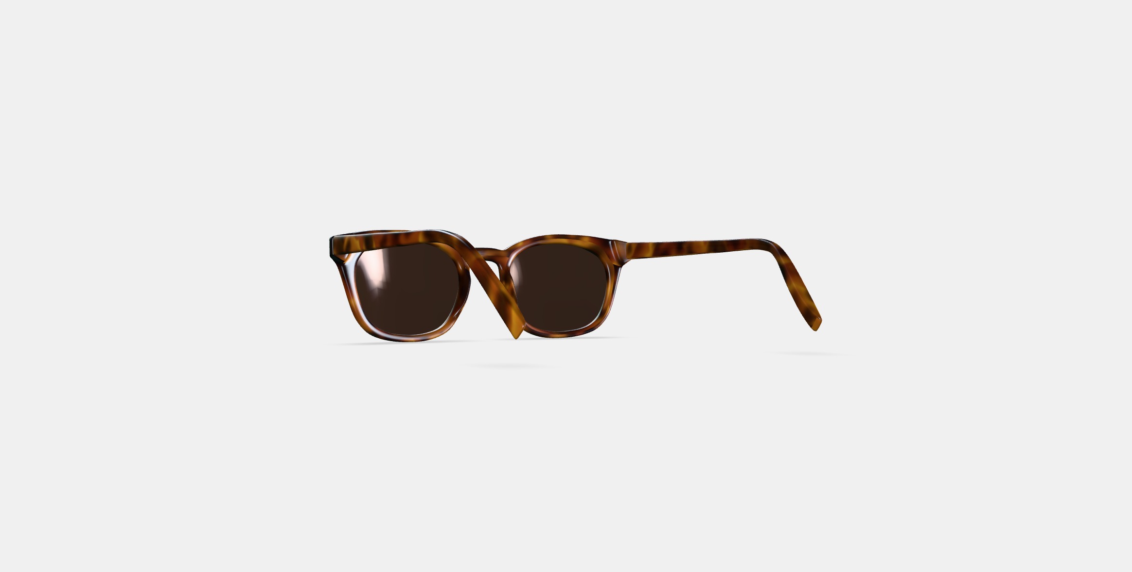 Newman Sunglasses in Woodgrain Tortoise 3D model_16