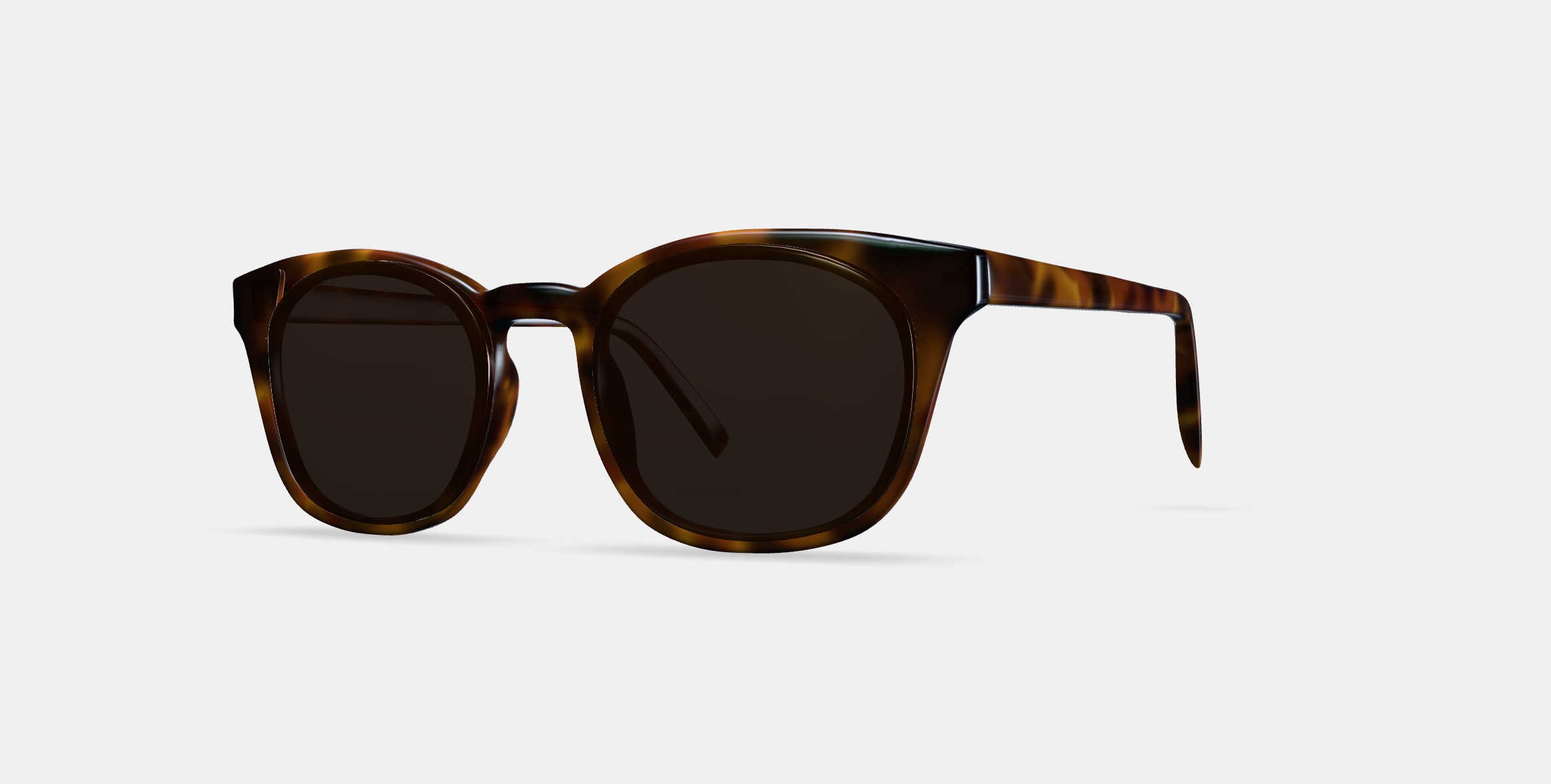 Newman Sunglasses in Woodgrain Tortoise 3D model_13