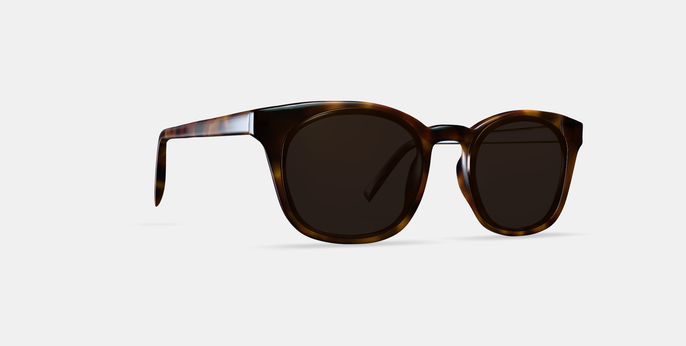 Newman Sunglasses in Woodgrain Tortoise 3D model_8