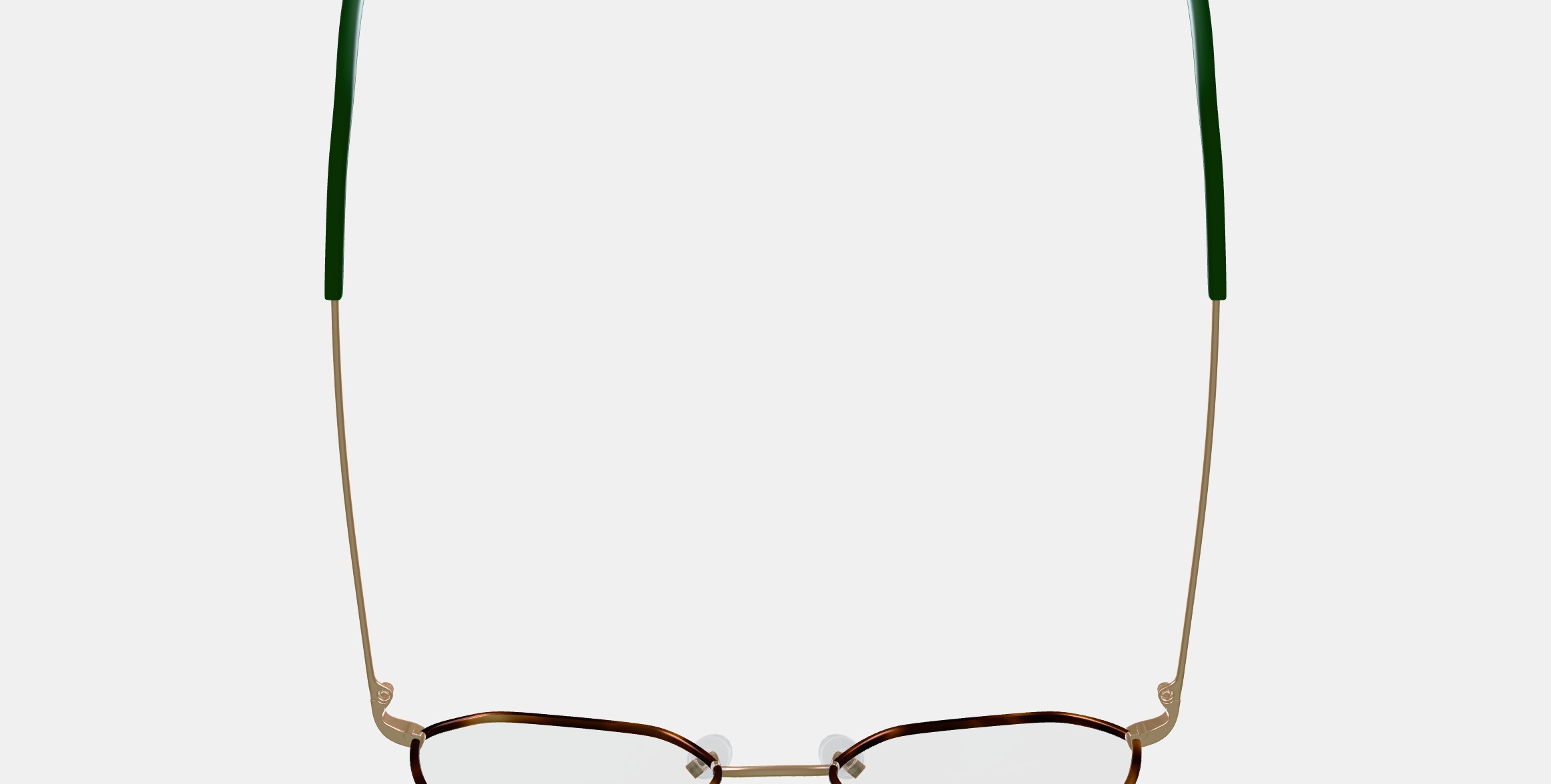 Murrow Eyeglasses in Oak Barrel with Polished Gold 3D model_7