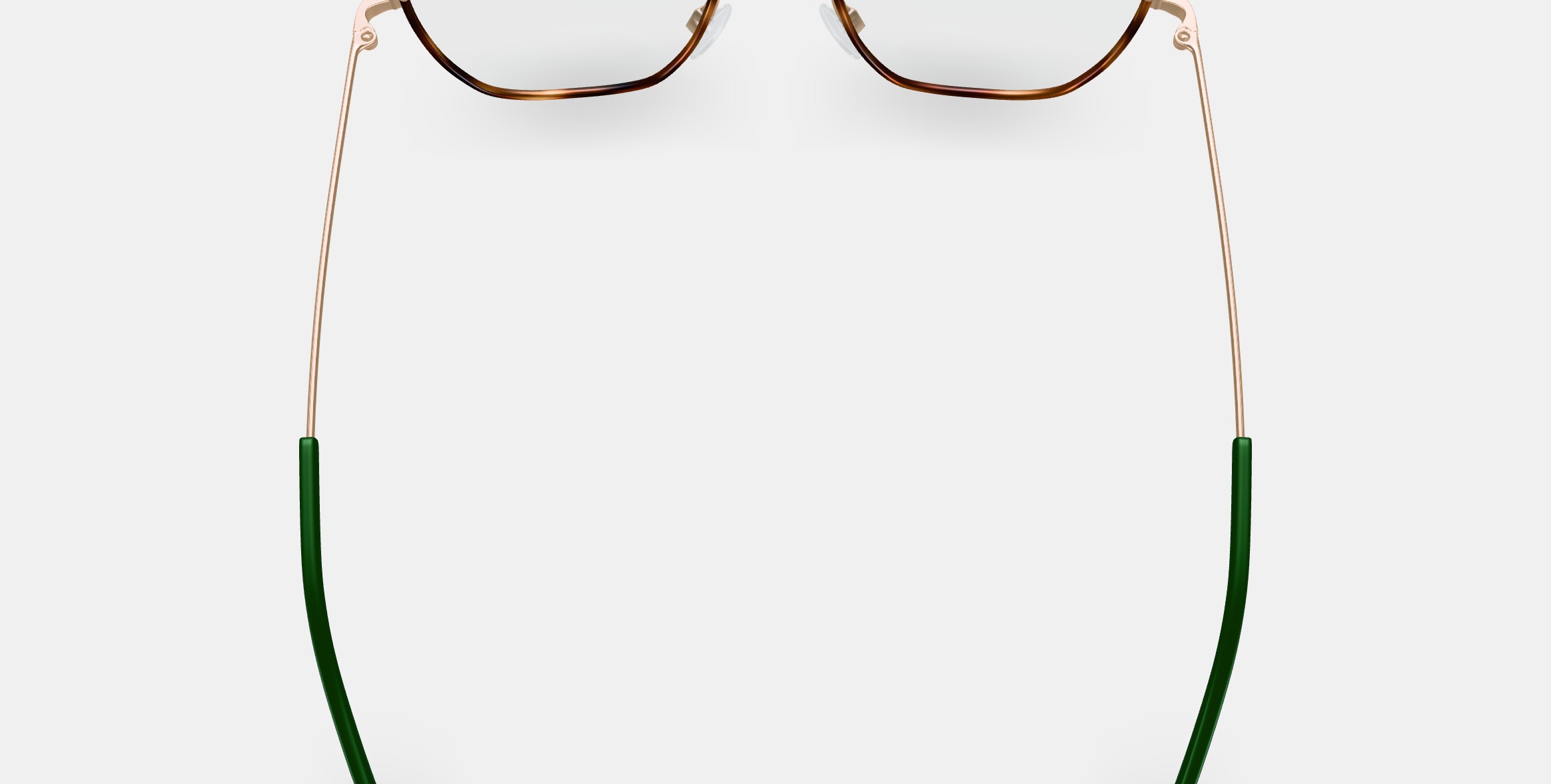 Murrow Eyeglasses in Oak Barrel with Polished Gold 3D model_5