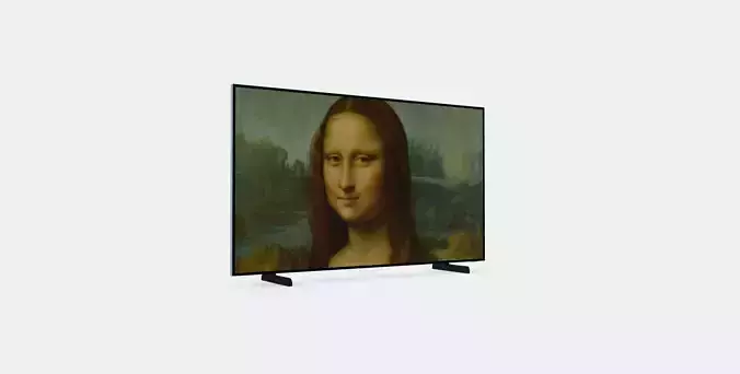 50-inch The Frame TV Art Mode 4K resolution 3D model