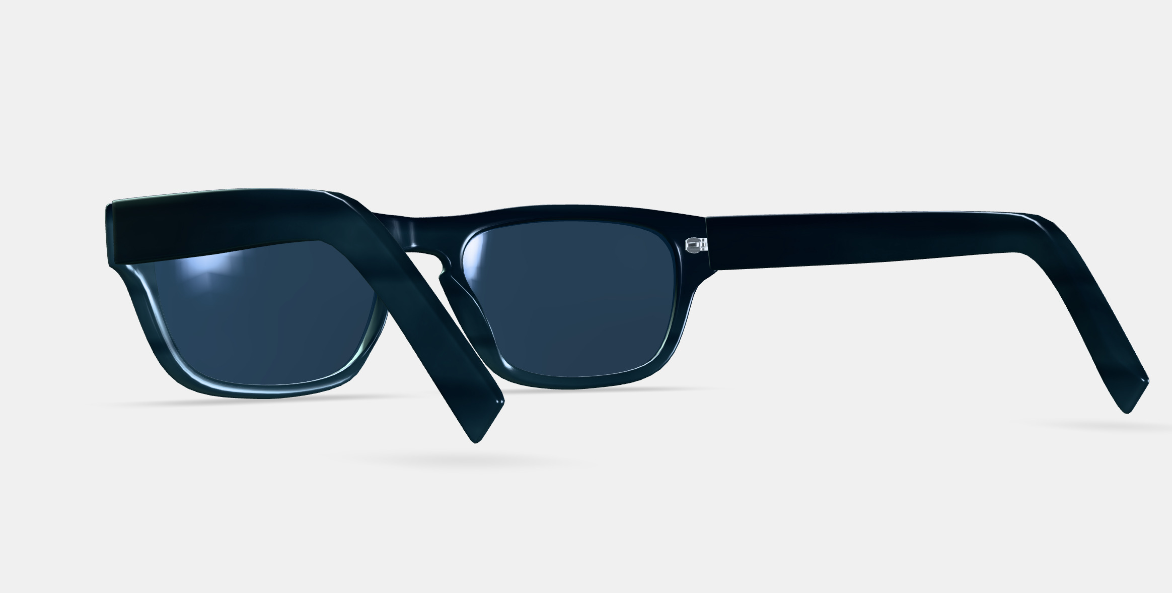 Roosevelt Sunglasses in Striped Pacific 3D model_2