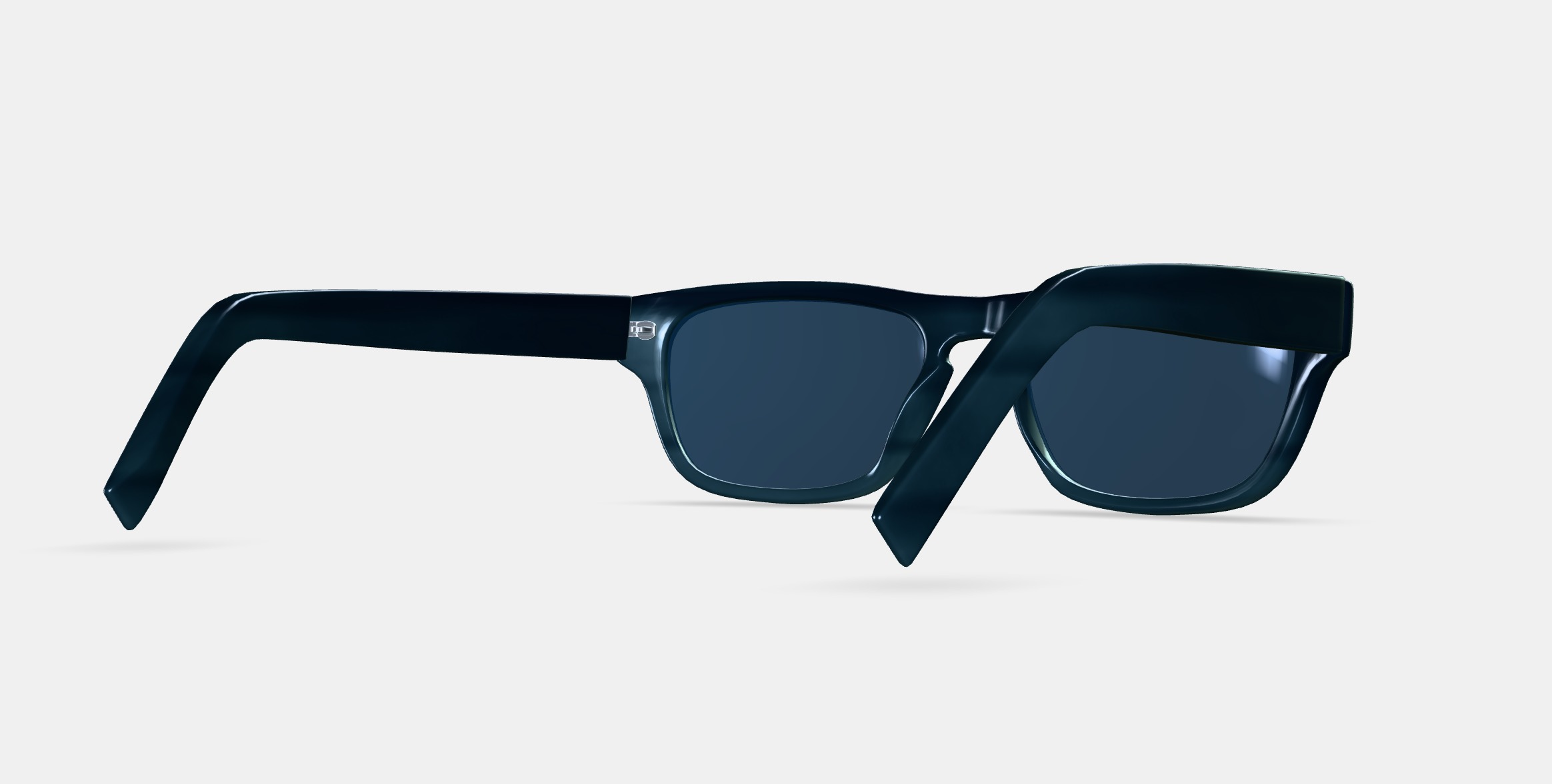Roosevelt Sunglasses in Striped Pacific 3D model_6