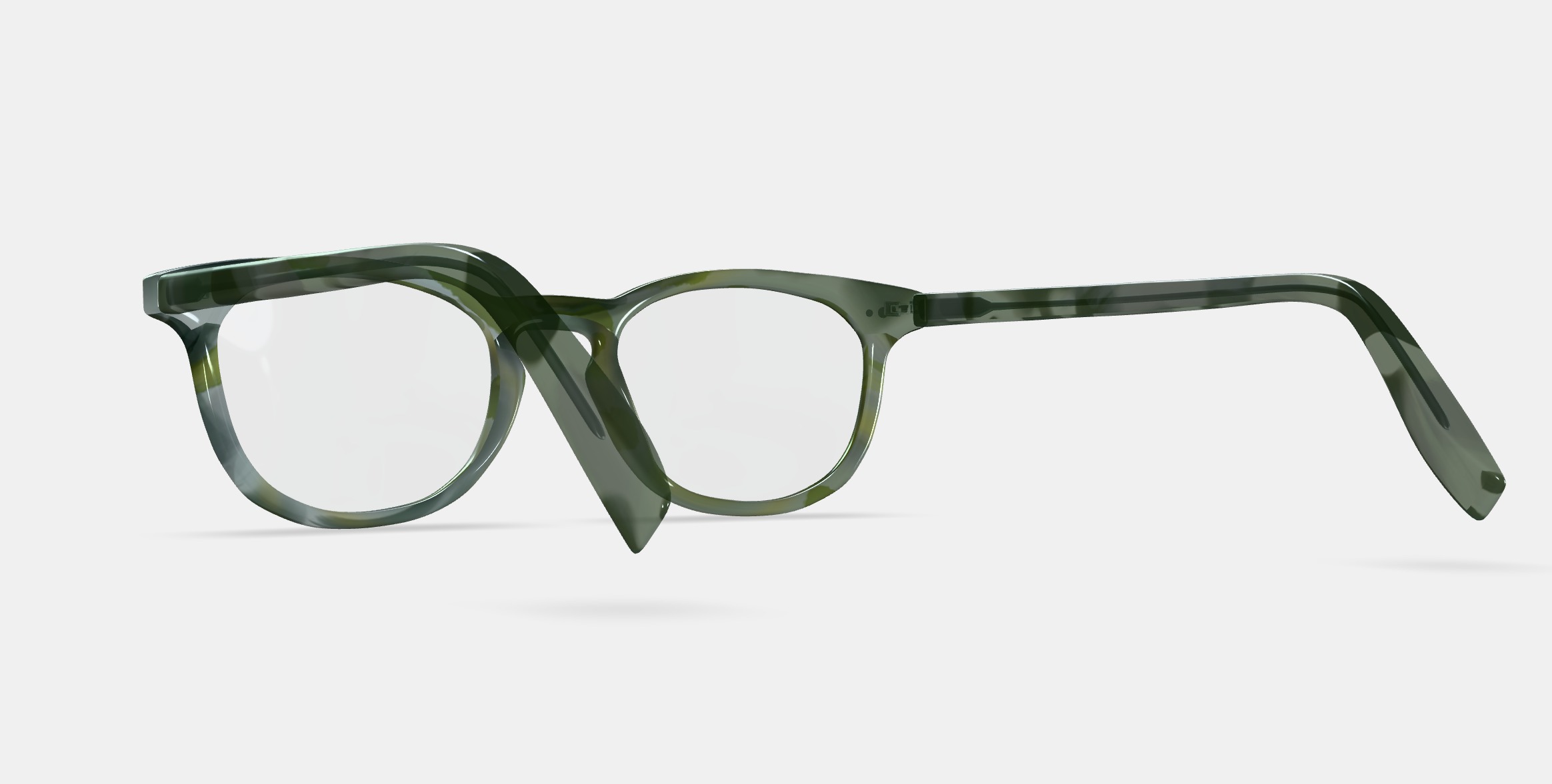 Malik Eyeglasses in Striped Cypress 3D model_2