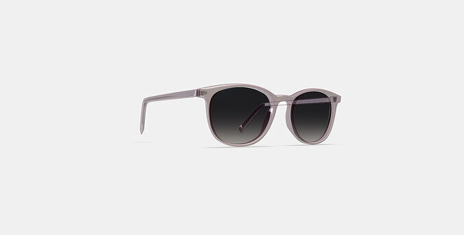 Durand Low Bridge Fit Sunglasses in Rose Water 3D model