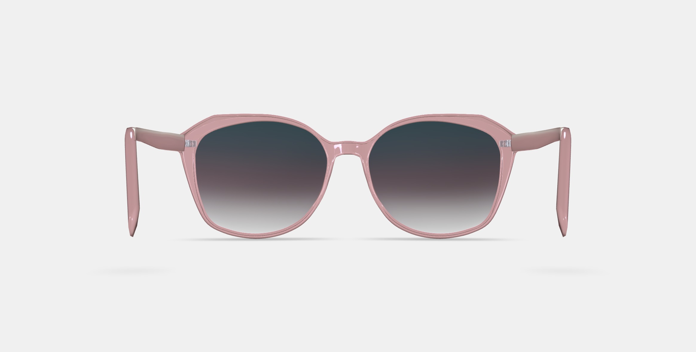 Nancy Low Bridge Fit Sunglasses in Rose Crystal 3D model_15