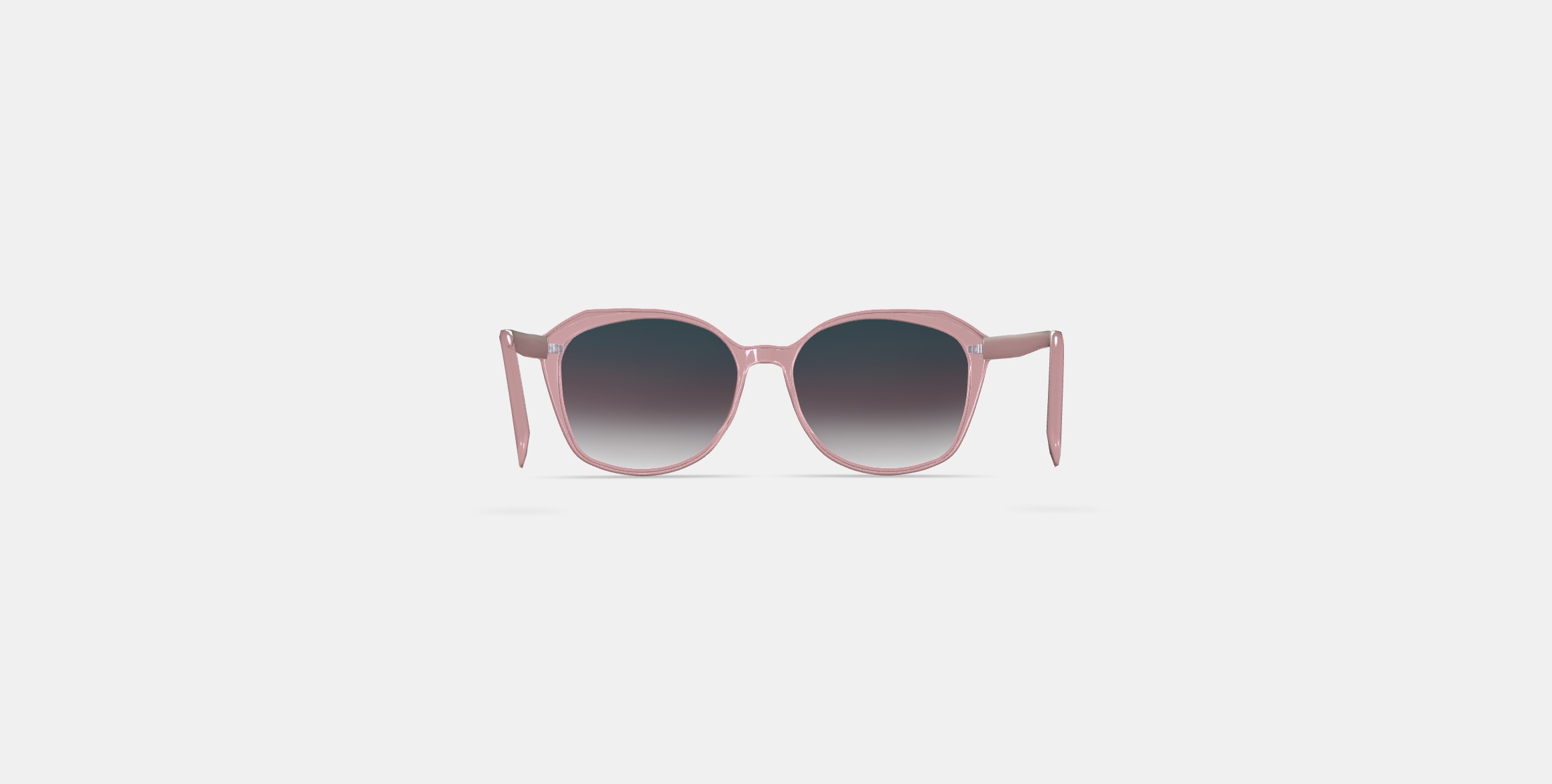 Nancy Low Bridge Fit Sunglasses in Rose Crystal 3D model_14