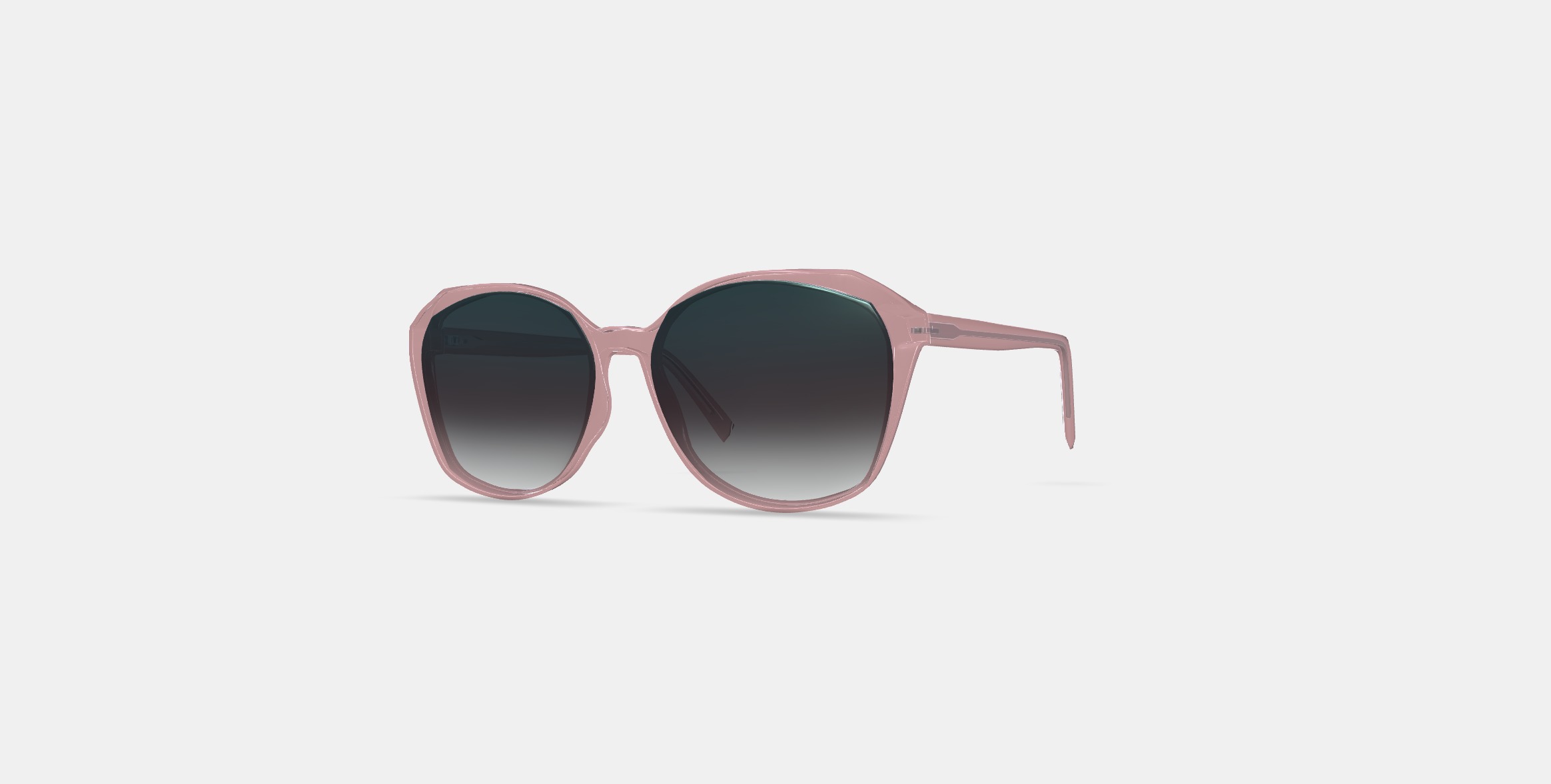 Nancy Low Bridge Fit Sunglasses in Rose Crystal 3D model_12