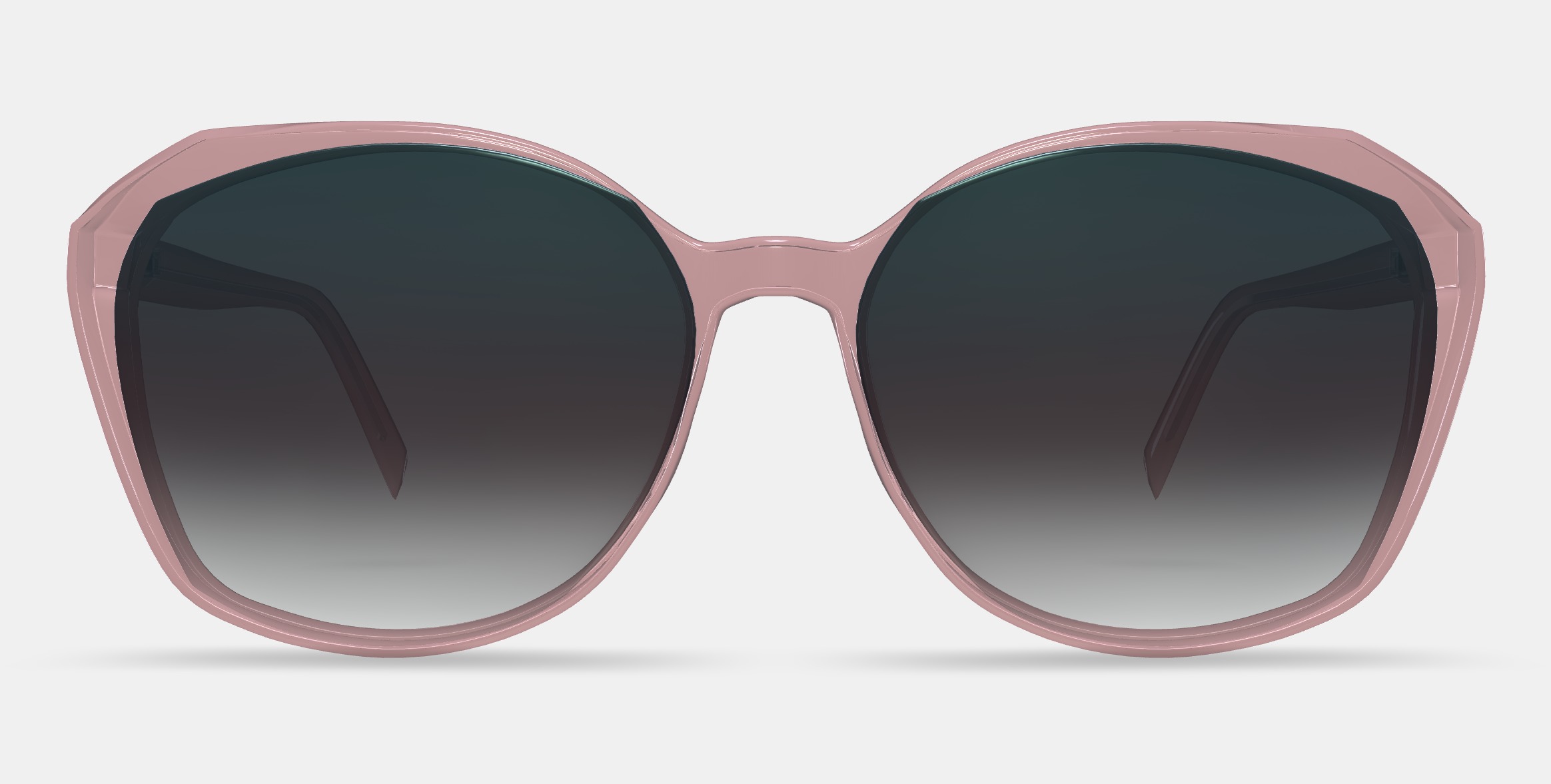 Nancy Low Bridge Fit Sunglasses in Rose Crystal 3D model_11