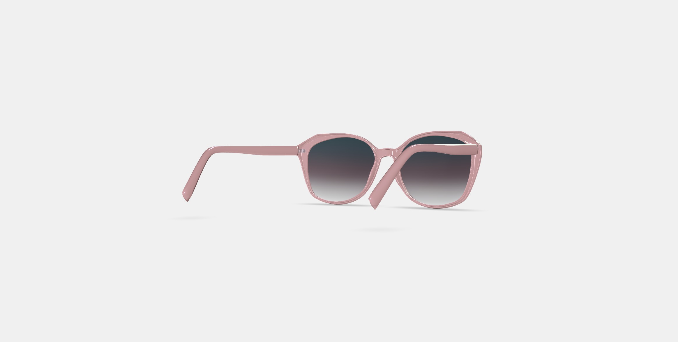Nancy Low Bridge Fit Sunglasses in Rose Crystal 3D model_4
