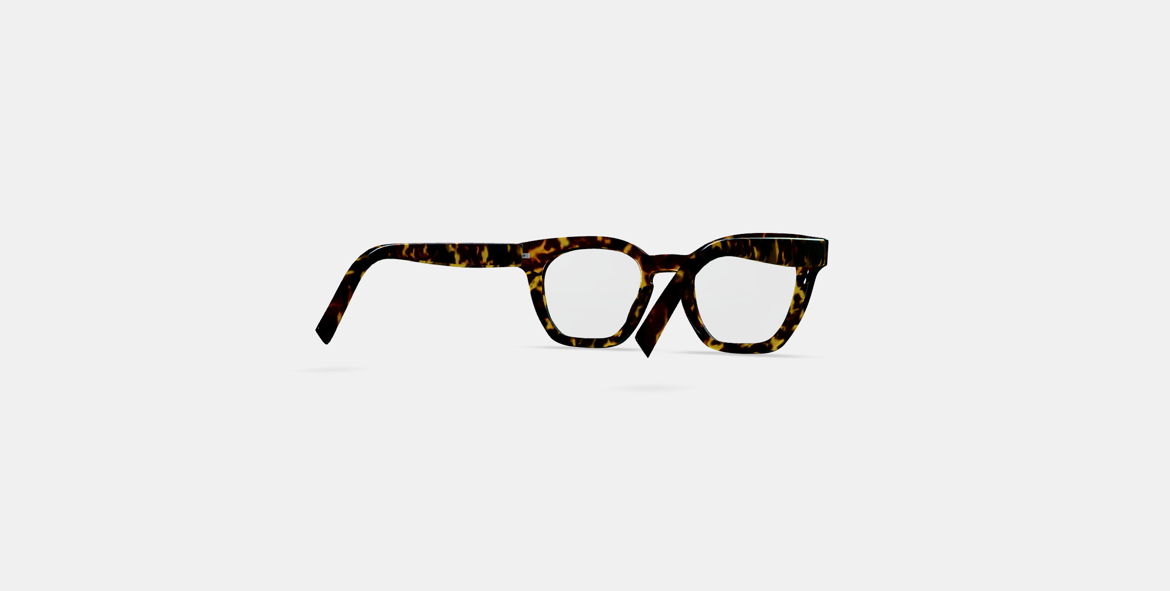 Terrell Eyeglasses in Black Oak Tortoise 3D model_5
