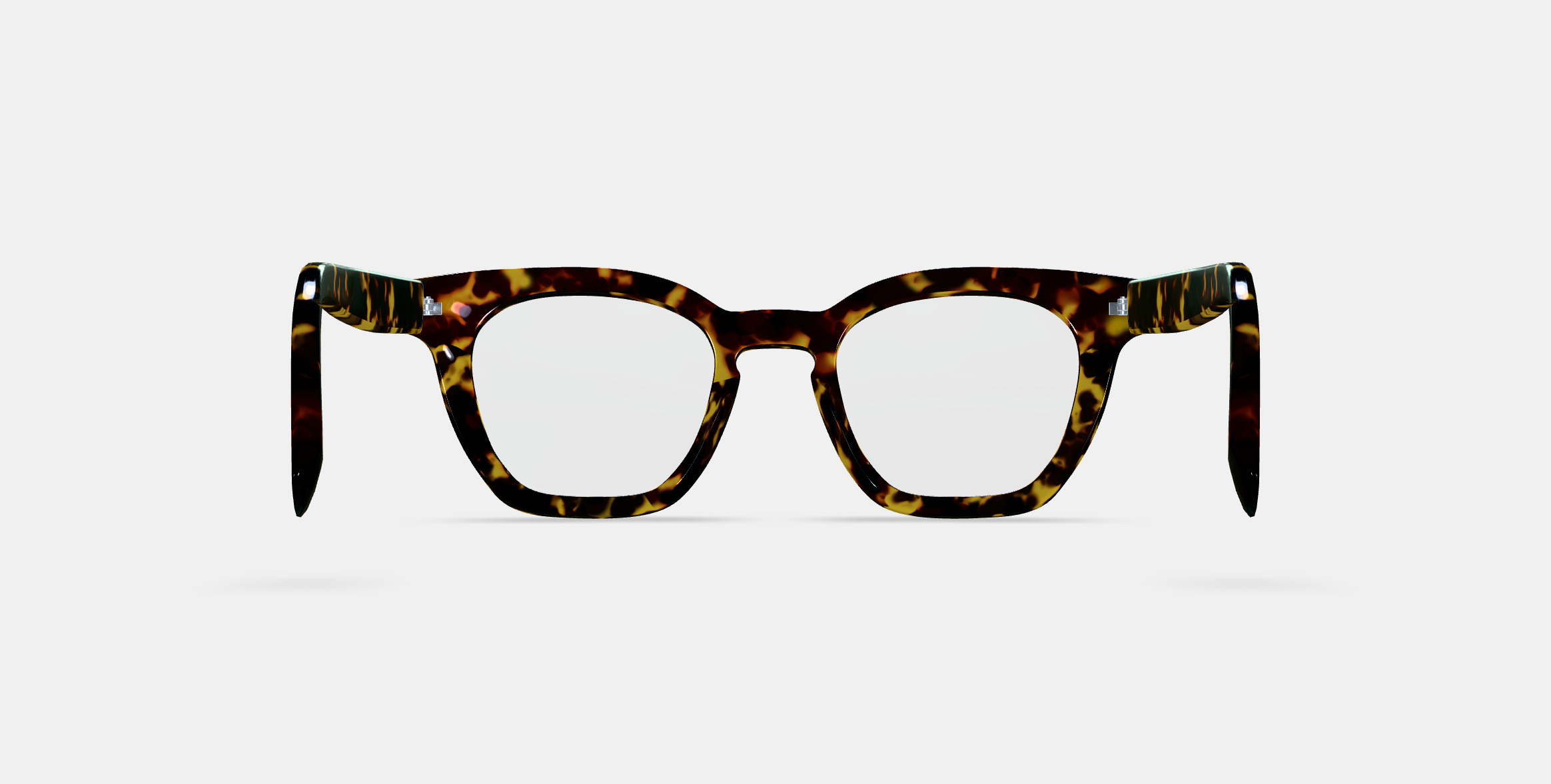 Terrell Eyeglasses in Black Oak Tortoise 3D model_15