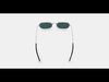 Albie Sunglasses in Polished Silver 3D model_1