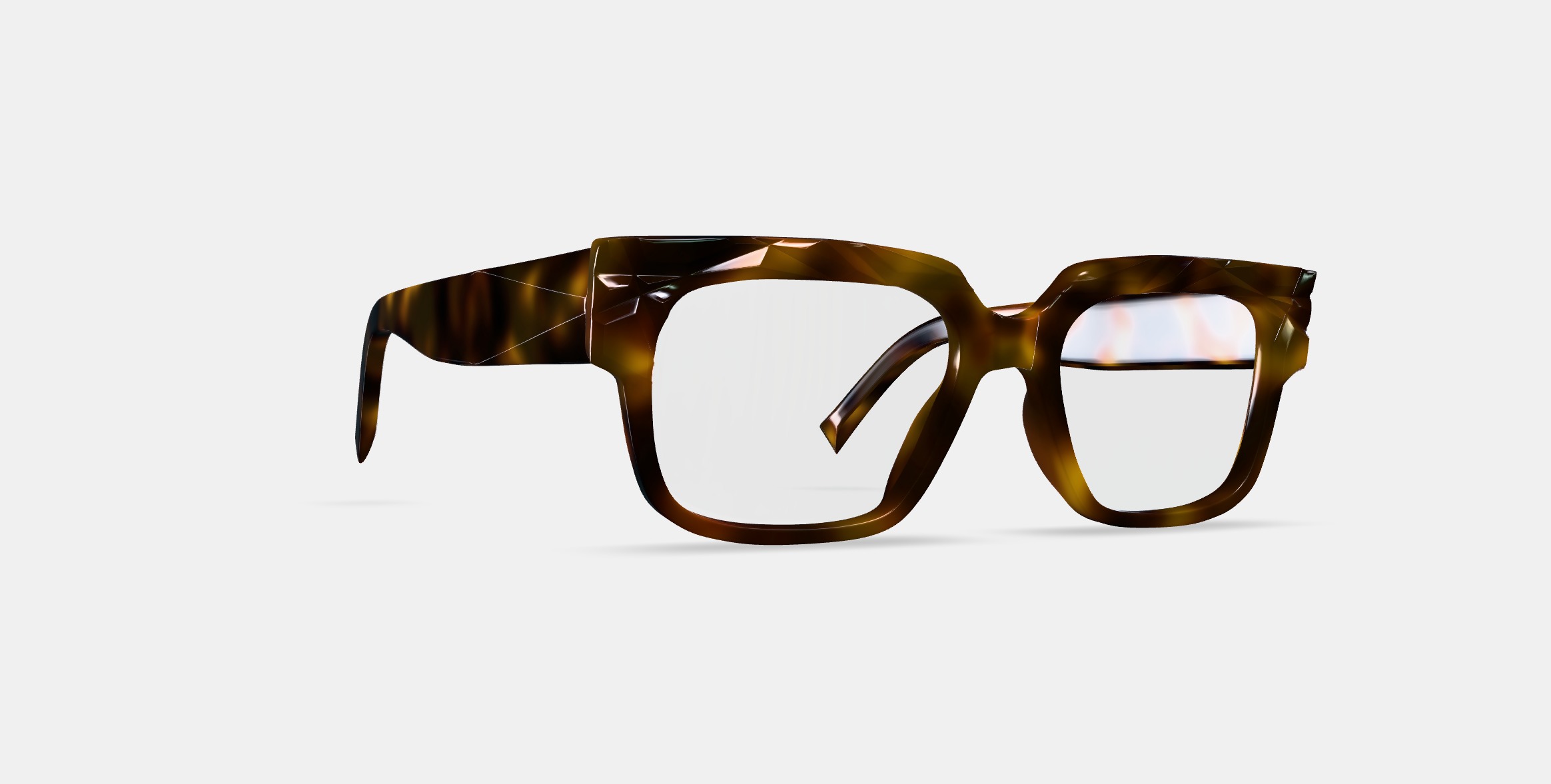 Whitten Eyeglasses in Cognac Tortoise 3D model_10