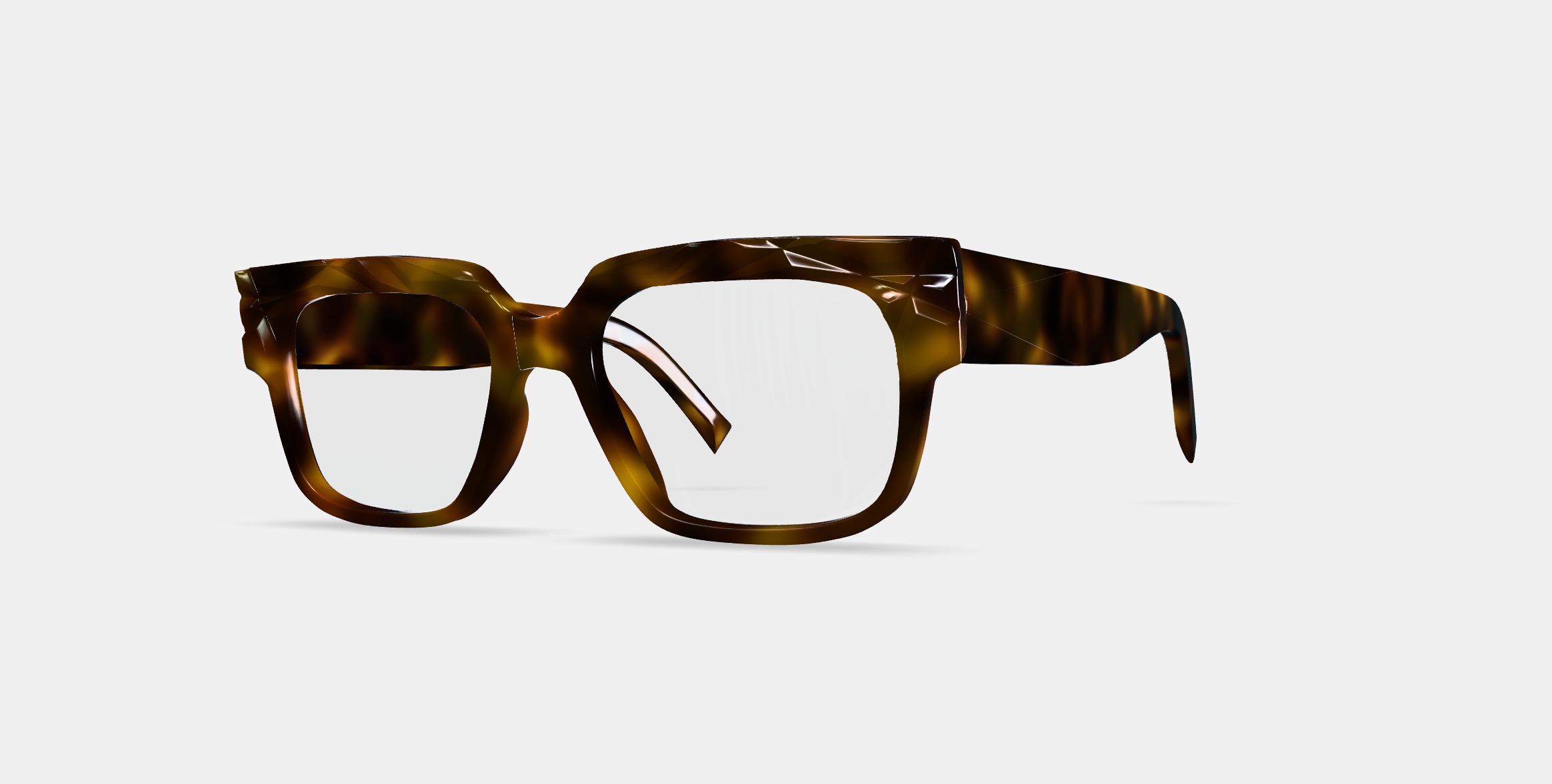 Whitten Eyeglasses in Cognac Tortoise 3D model_13