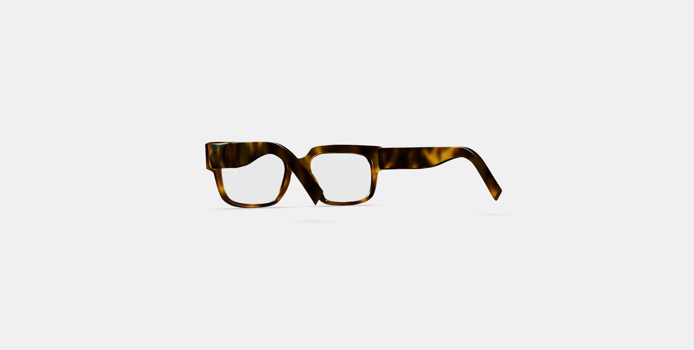 Whitten Eyeglasses in Cognac Tortoise 3D model_16
