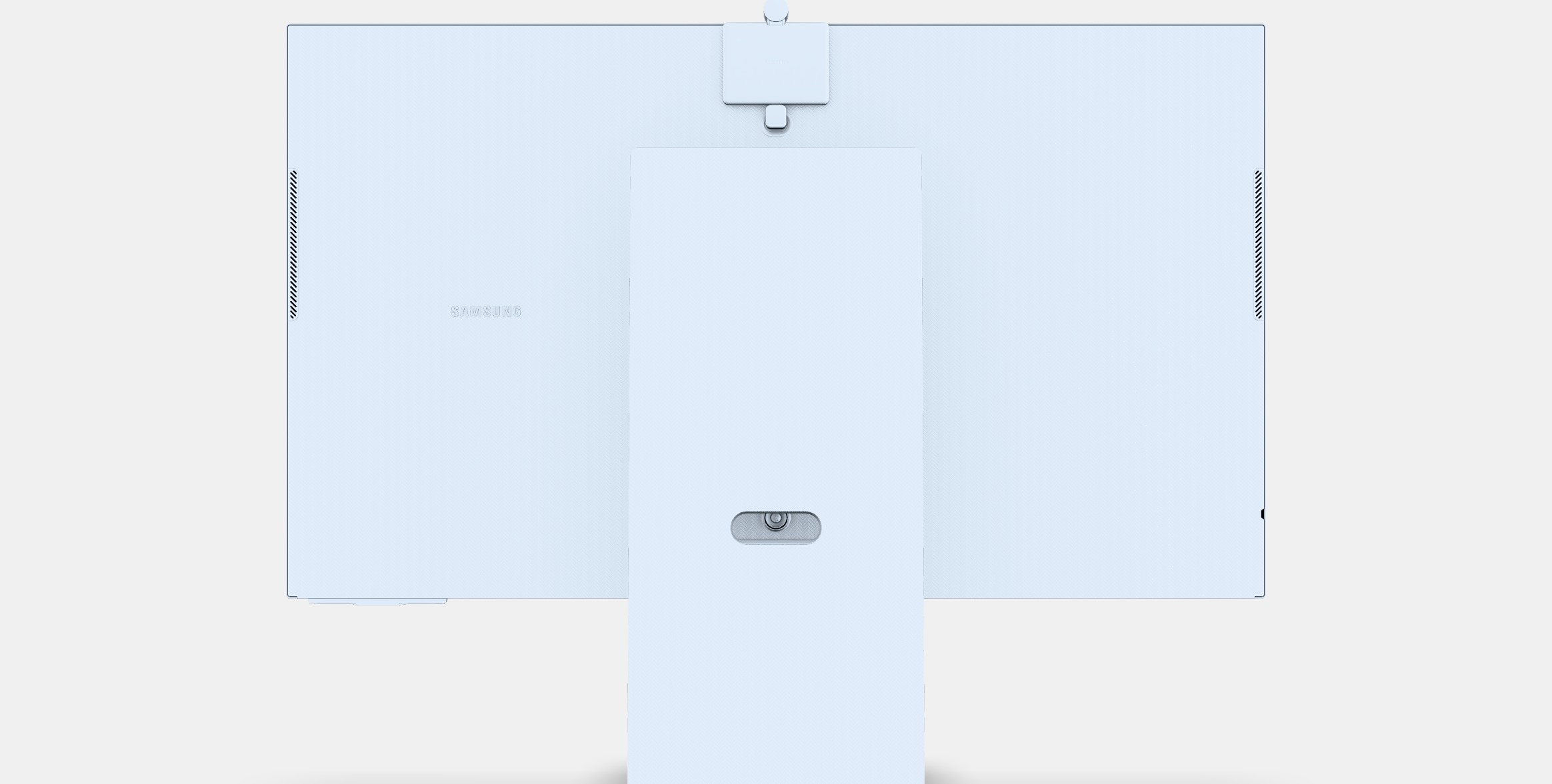 M8 M80C 32-inch 4K 32-inch Smart Display white color 3D model_12