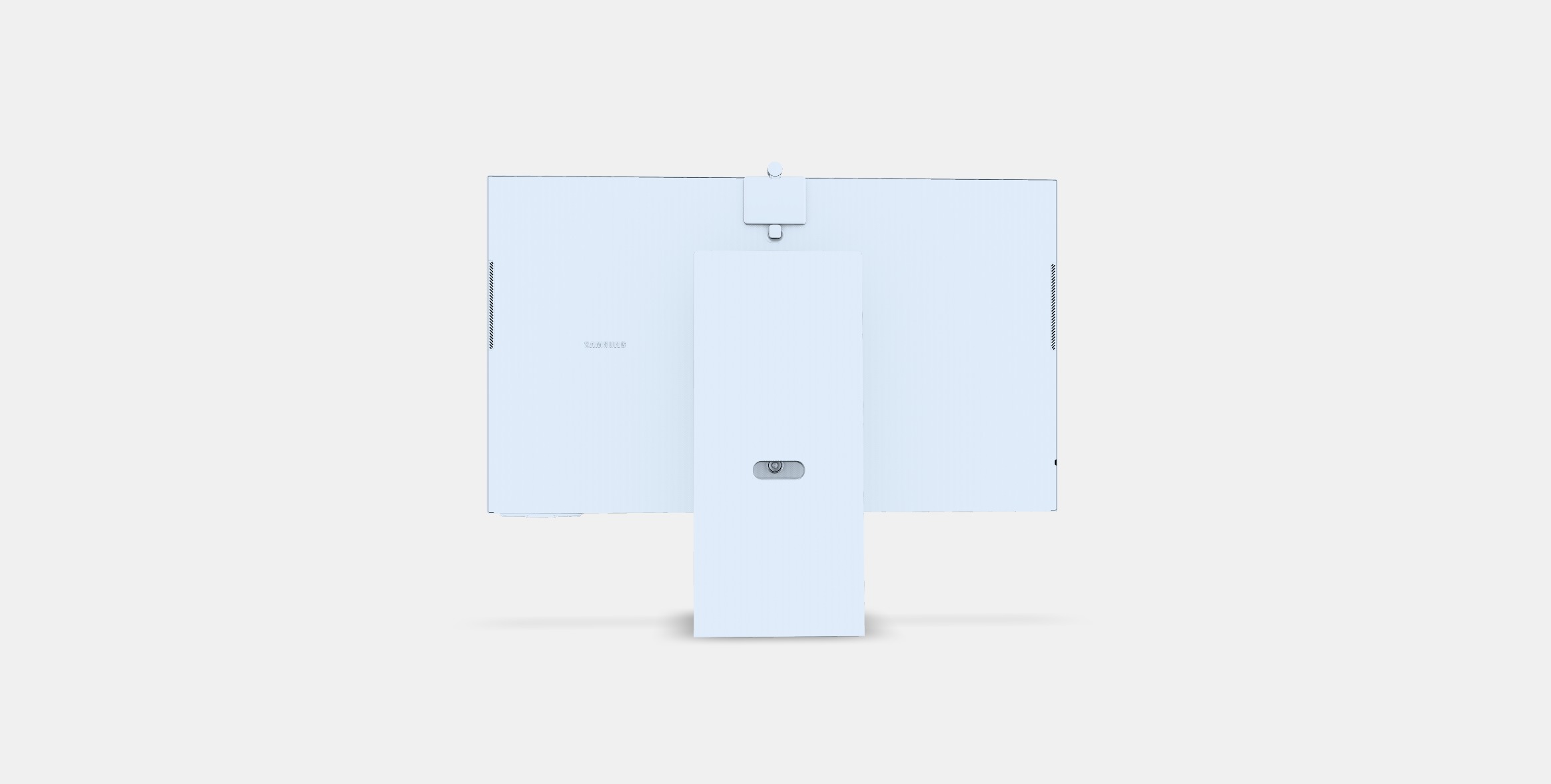 M8 M80C 32-inch 4K 32-inch Smart Display white color 3D model_9