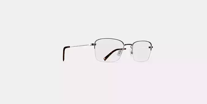 Armando Eyeglasses in Polished Silver