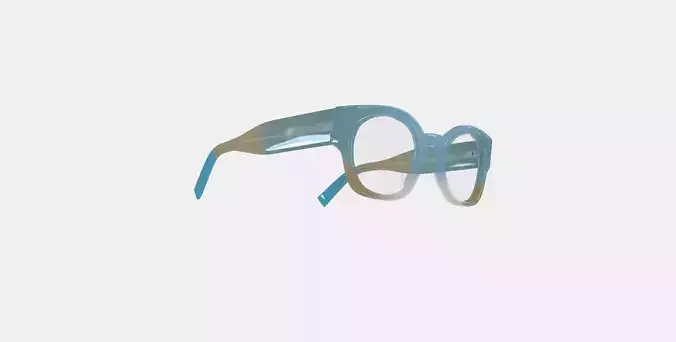 Rocco Eyeglasses in Coastline Crystal Fade