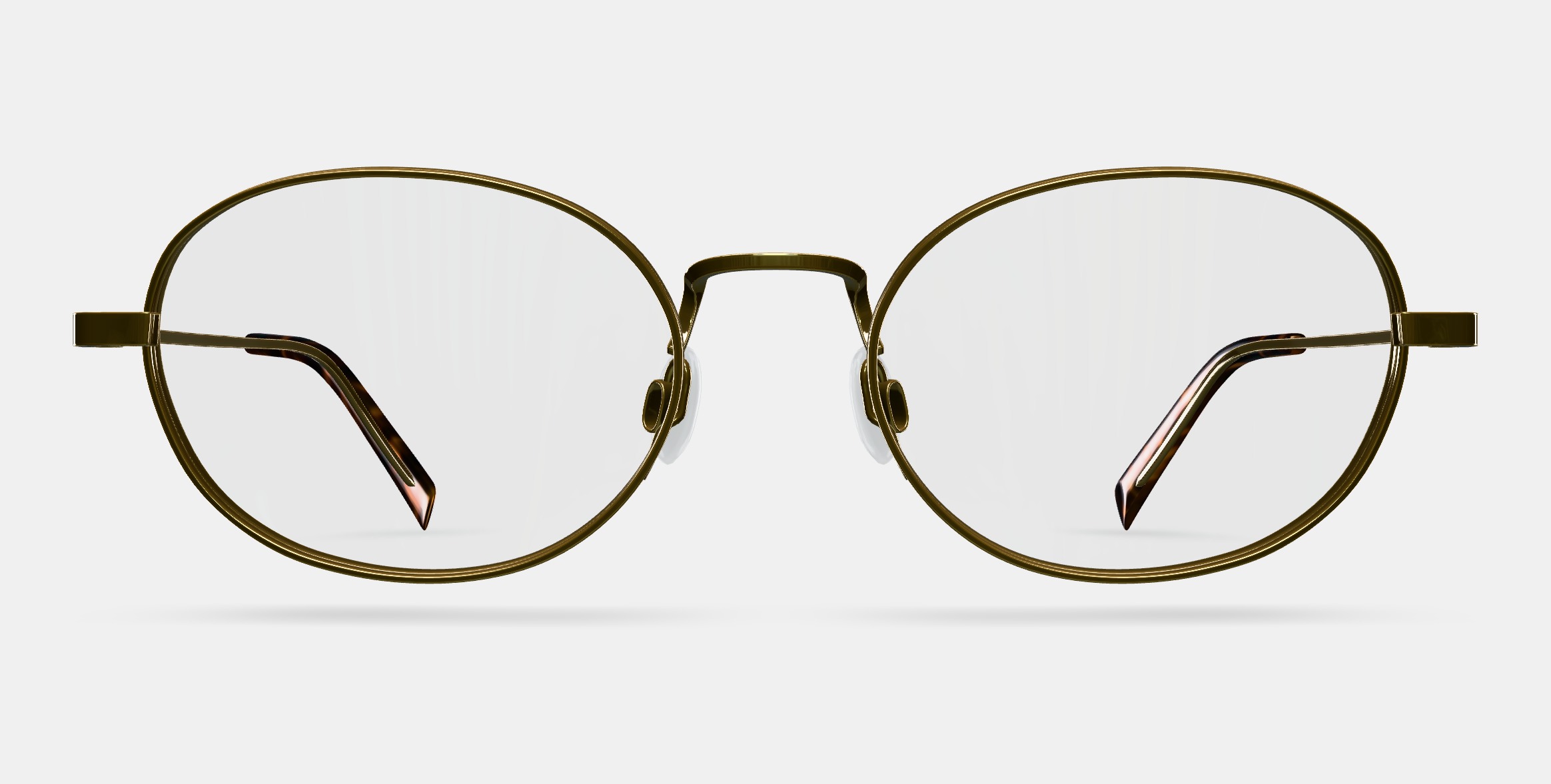 Albie Eyeglasses in Polished Gold 3D model_11