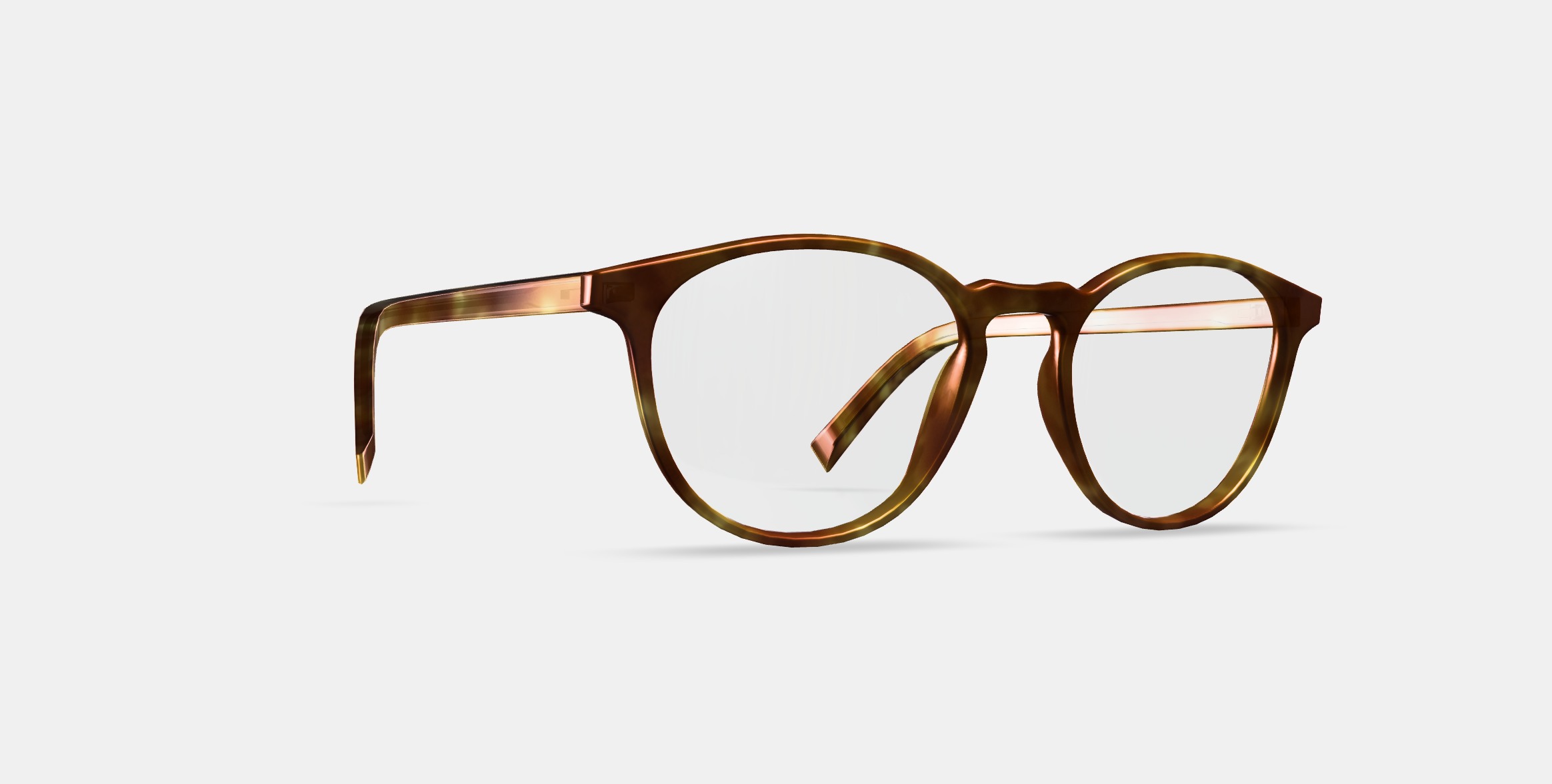 Butler Eyeglasses in Butterscotch Tortoise 3D model_9