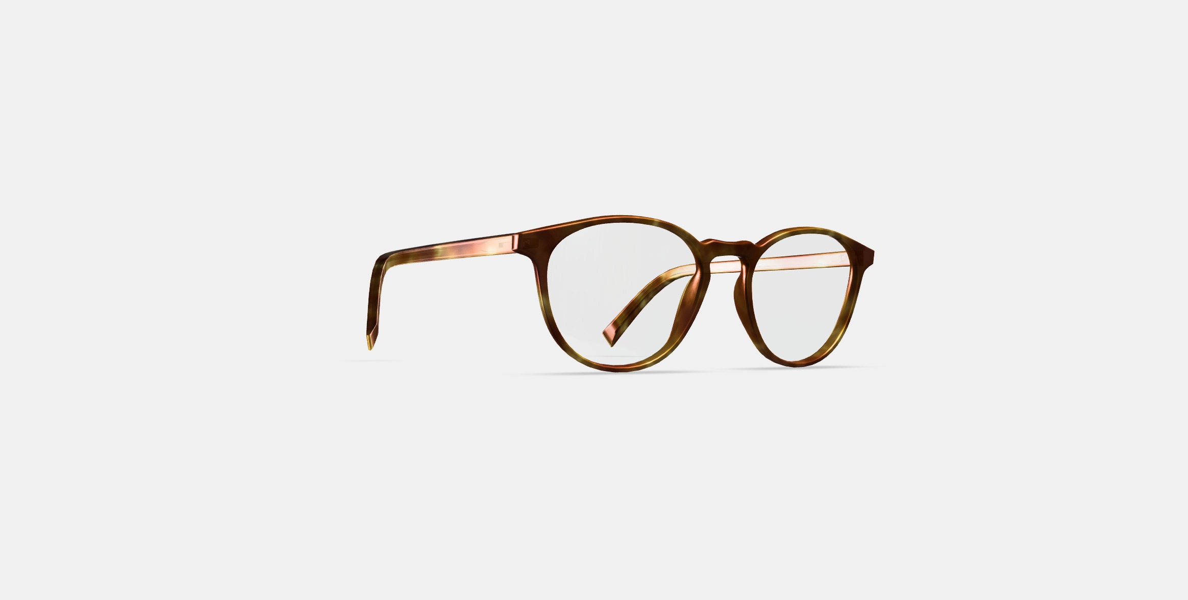Butler Eyeglasses in Butterscotch Tortoise 3D model_2